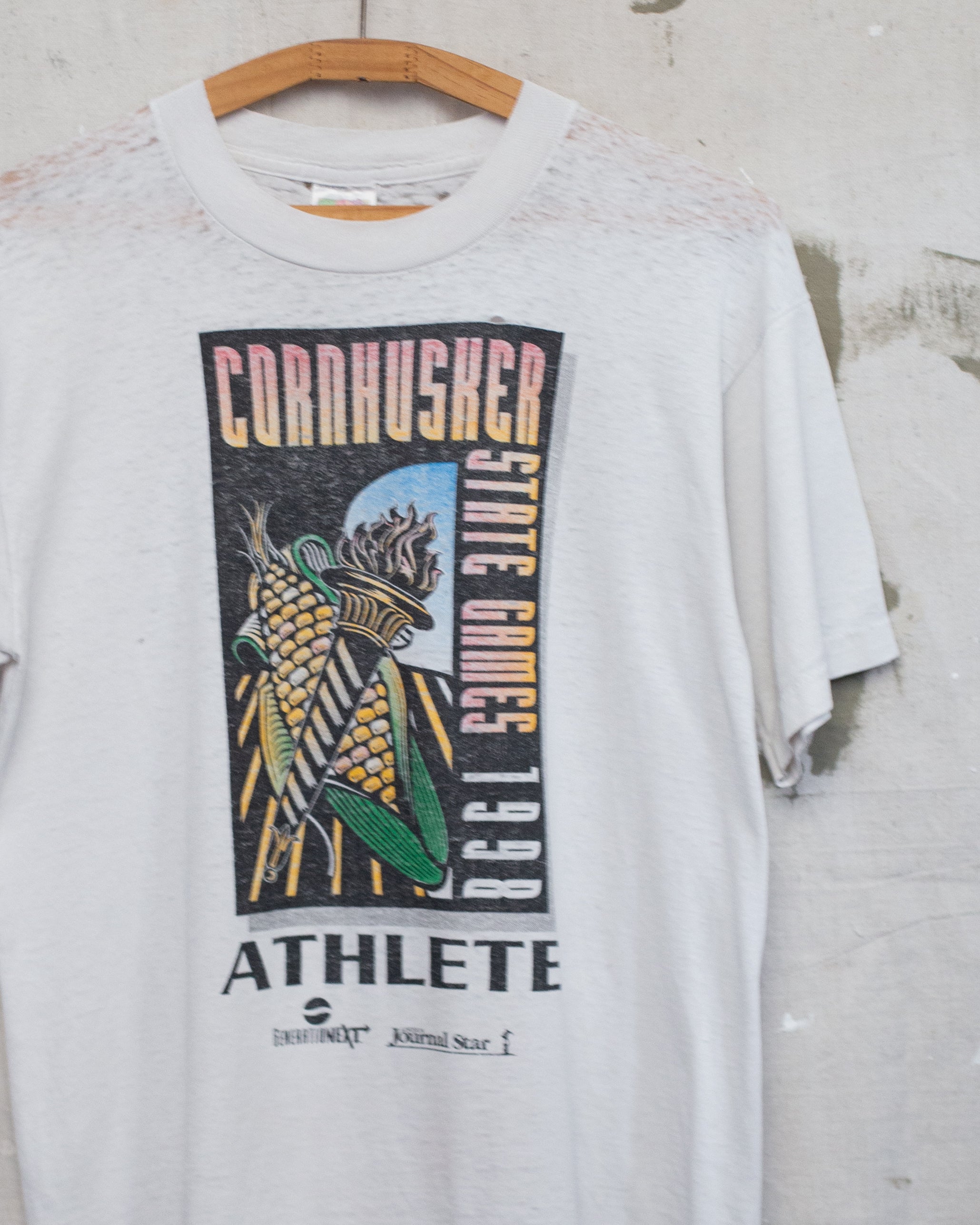 1990S Thrashed Cornhuskers Sate Games Tee - M