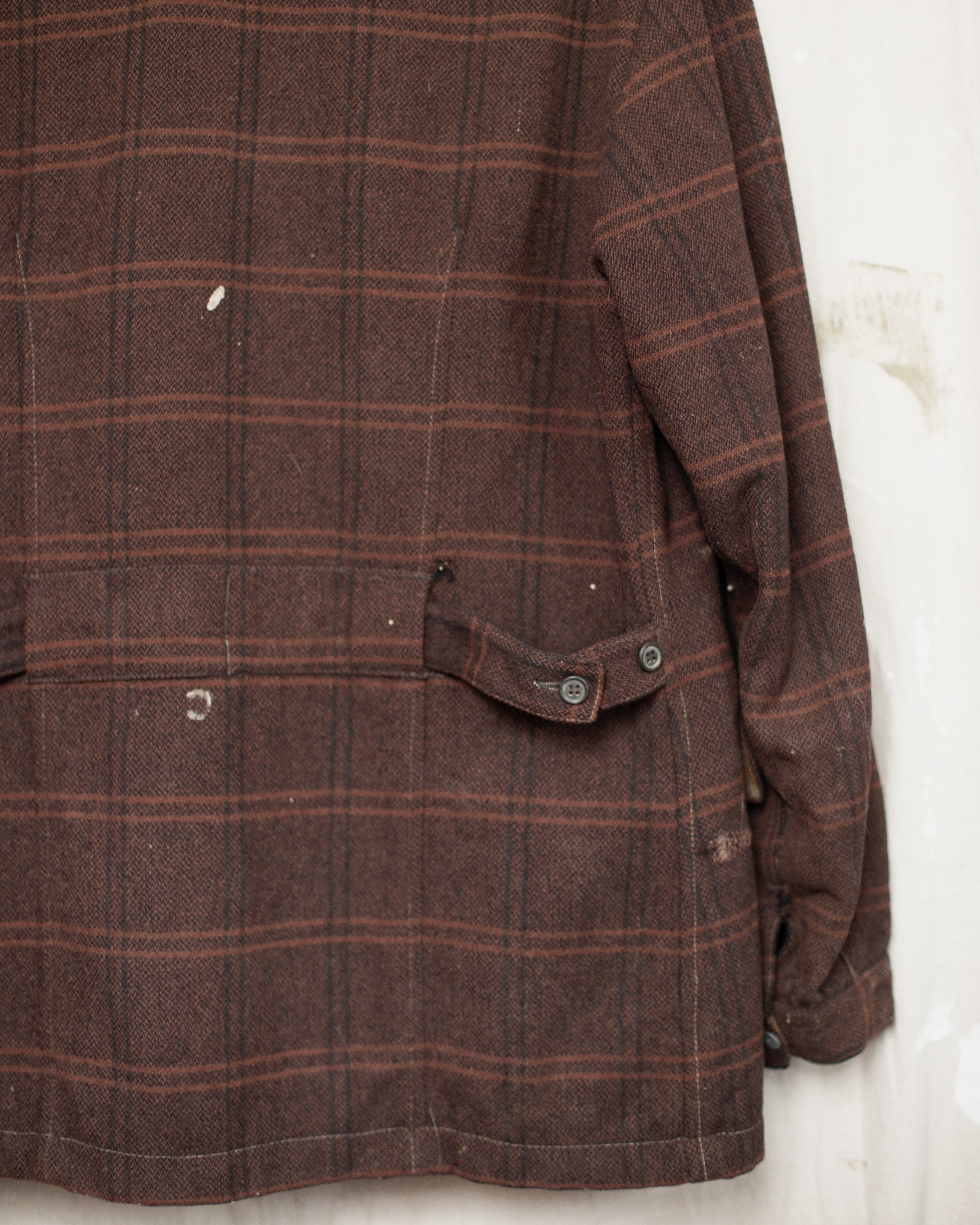 1960/70S Thrashed And Repaired Swanndri - M