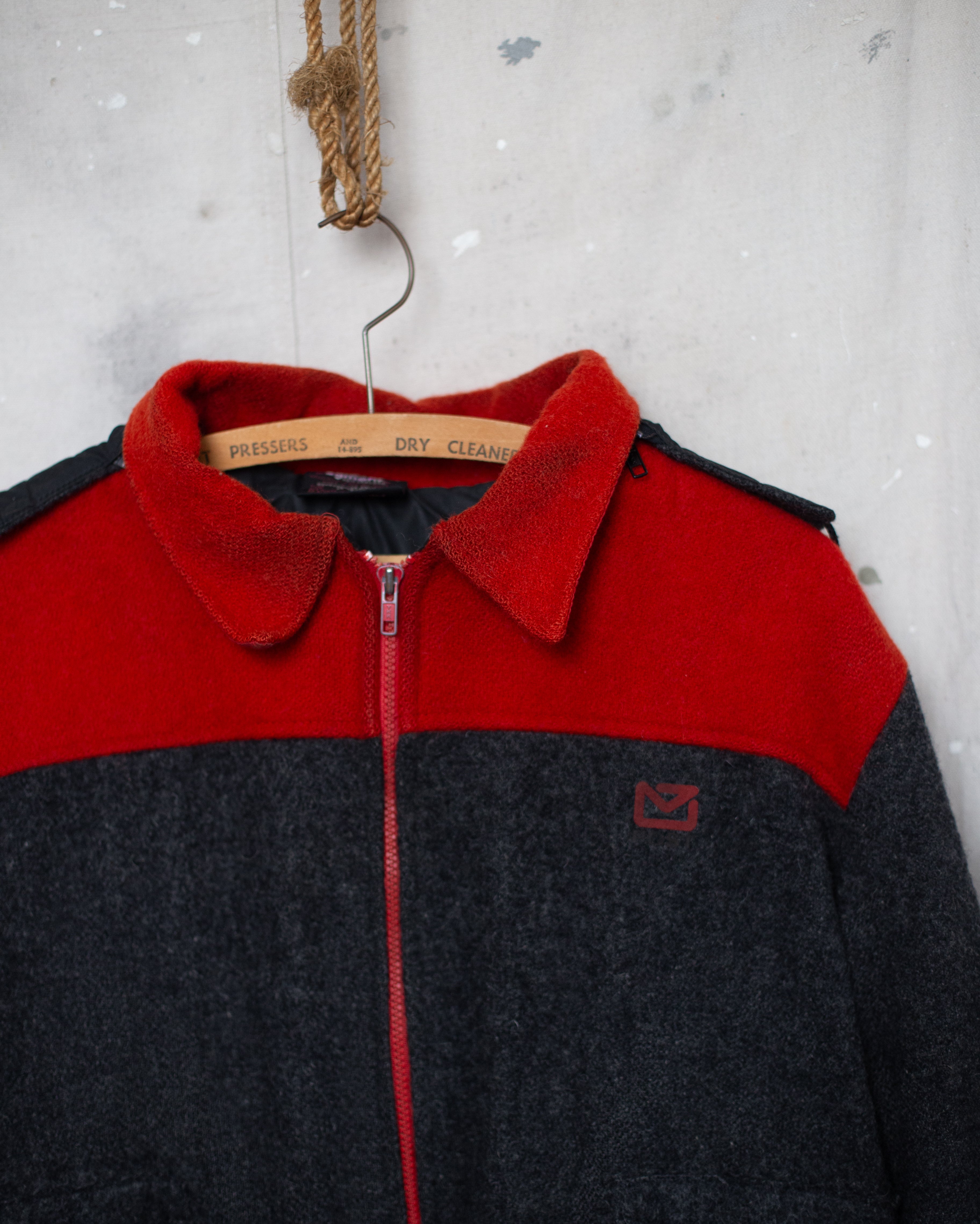 Vintage NZ Made Wool NZPost Bomber Jacket - XL