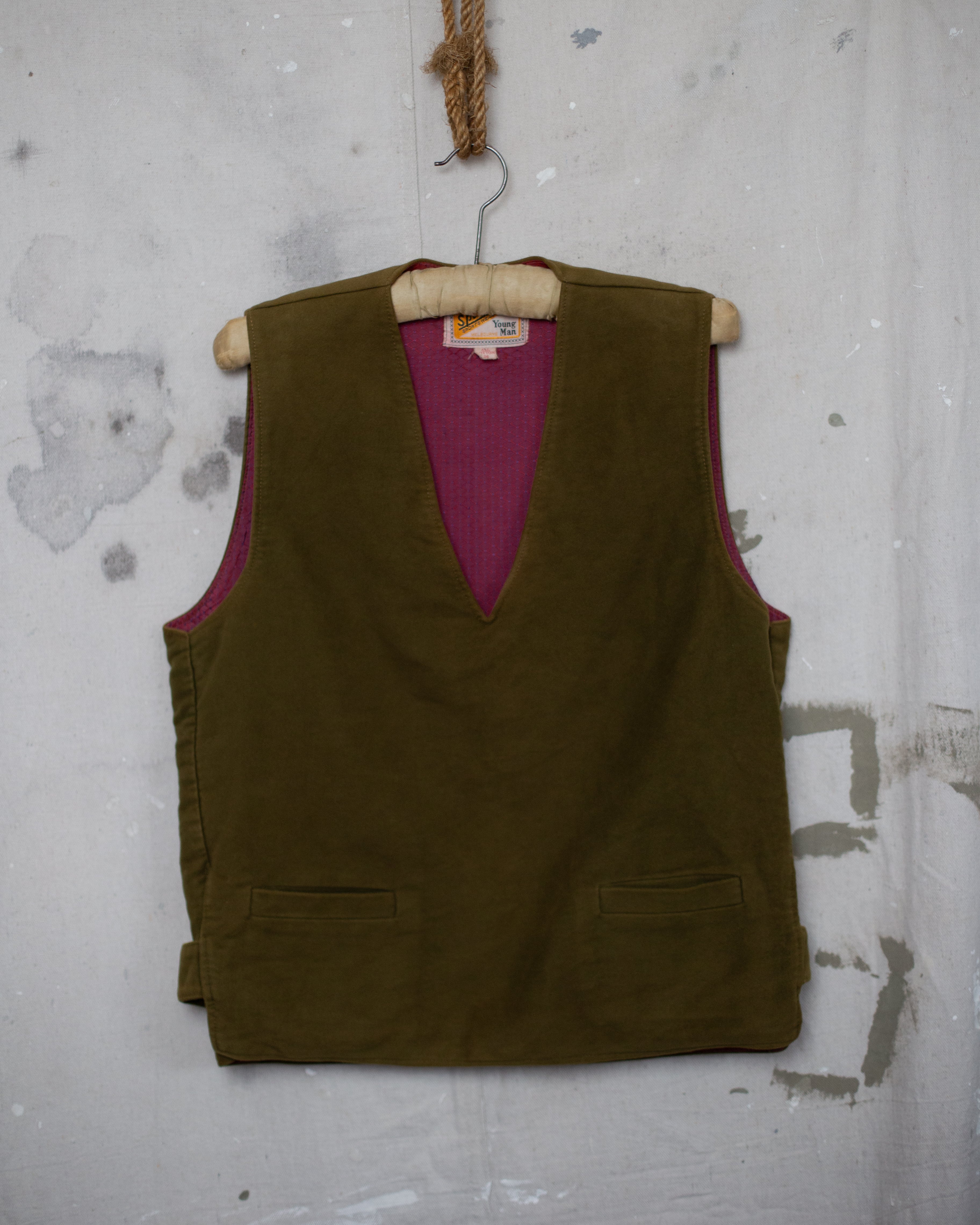 1960S Pull Over V-Neck Vest - XS/S