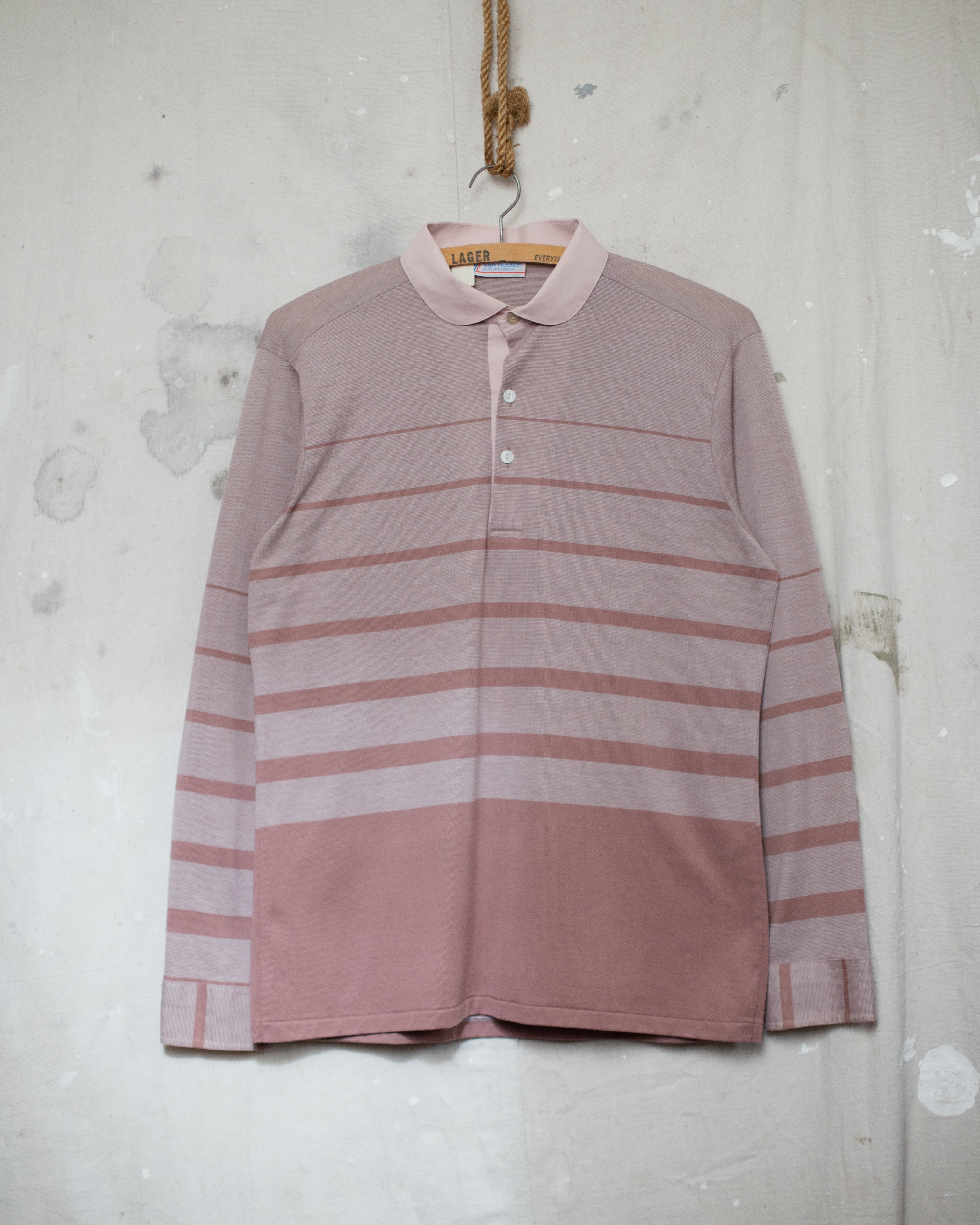 1980S Van Heusen Longsleeve Polo - L