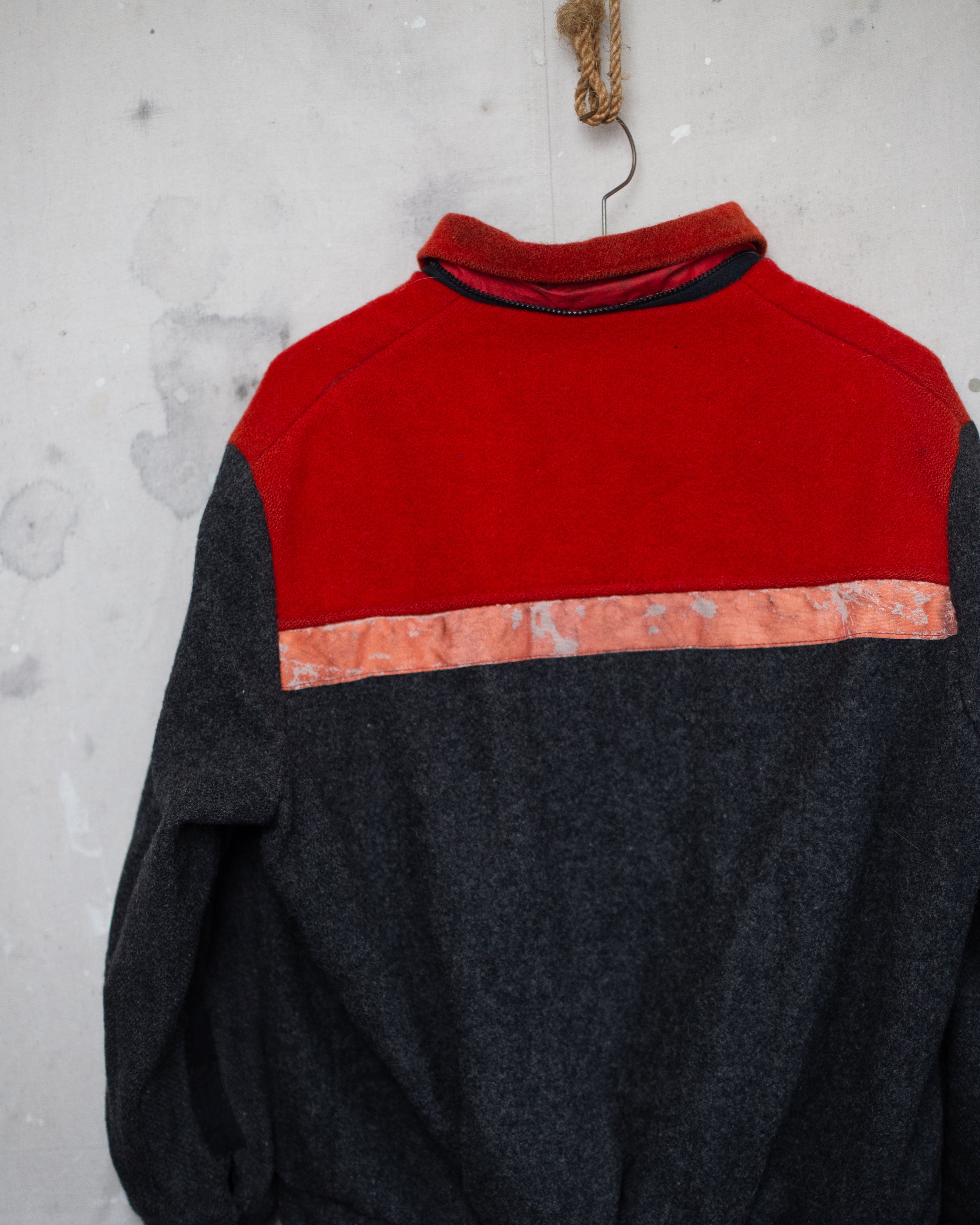 Vintage NZ Made Wool NZPost Bomber Jacket - XL