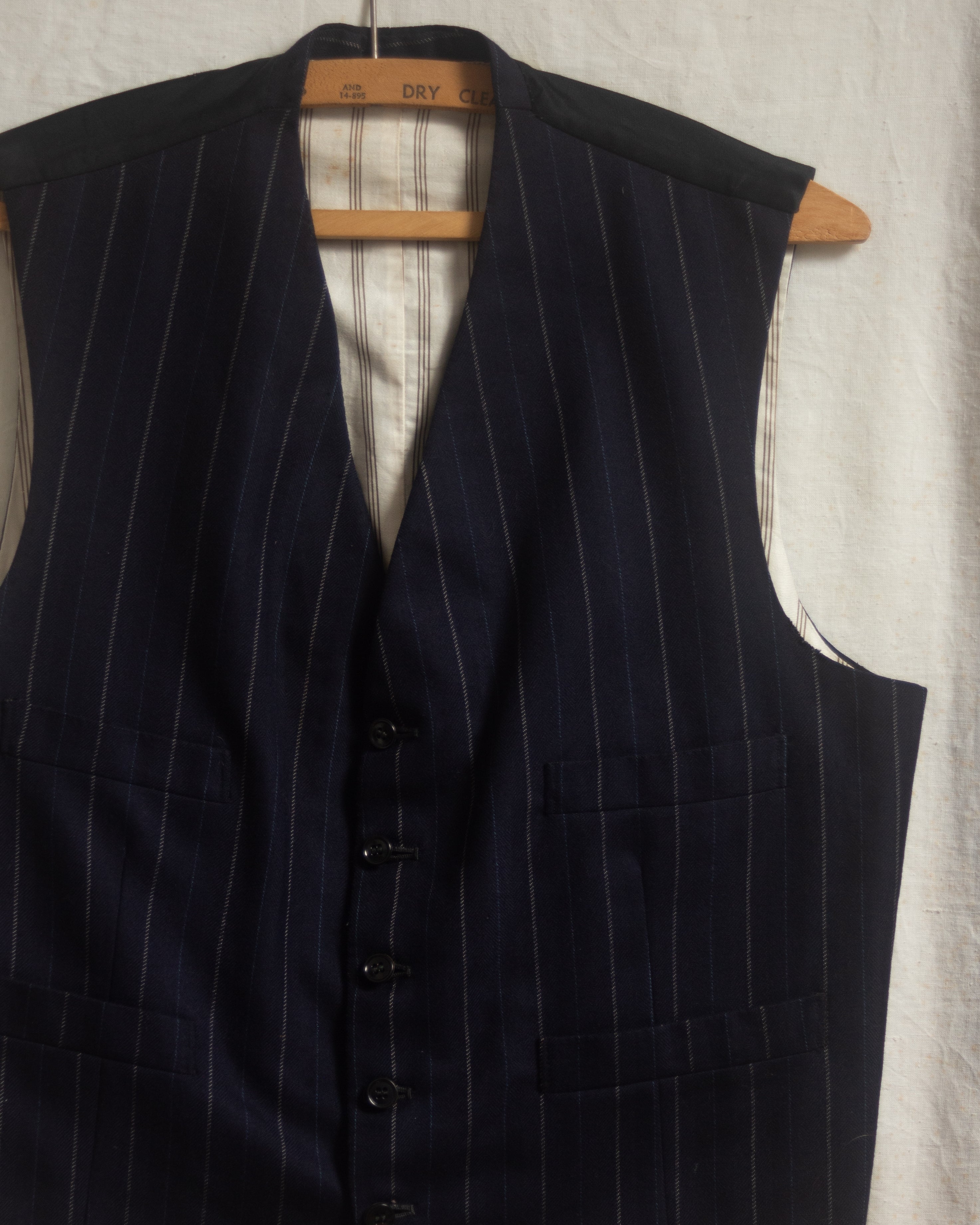 1940s pinstripe waistcoat
