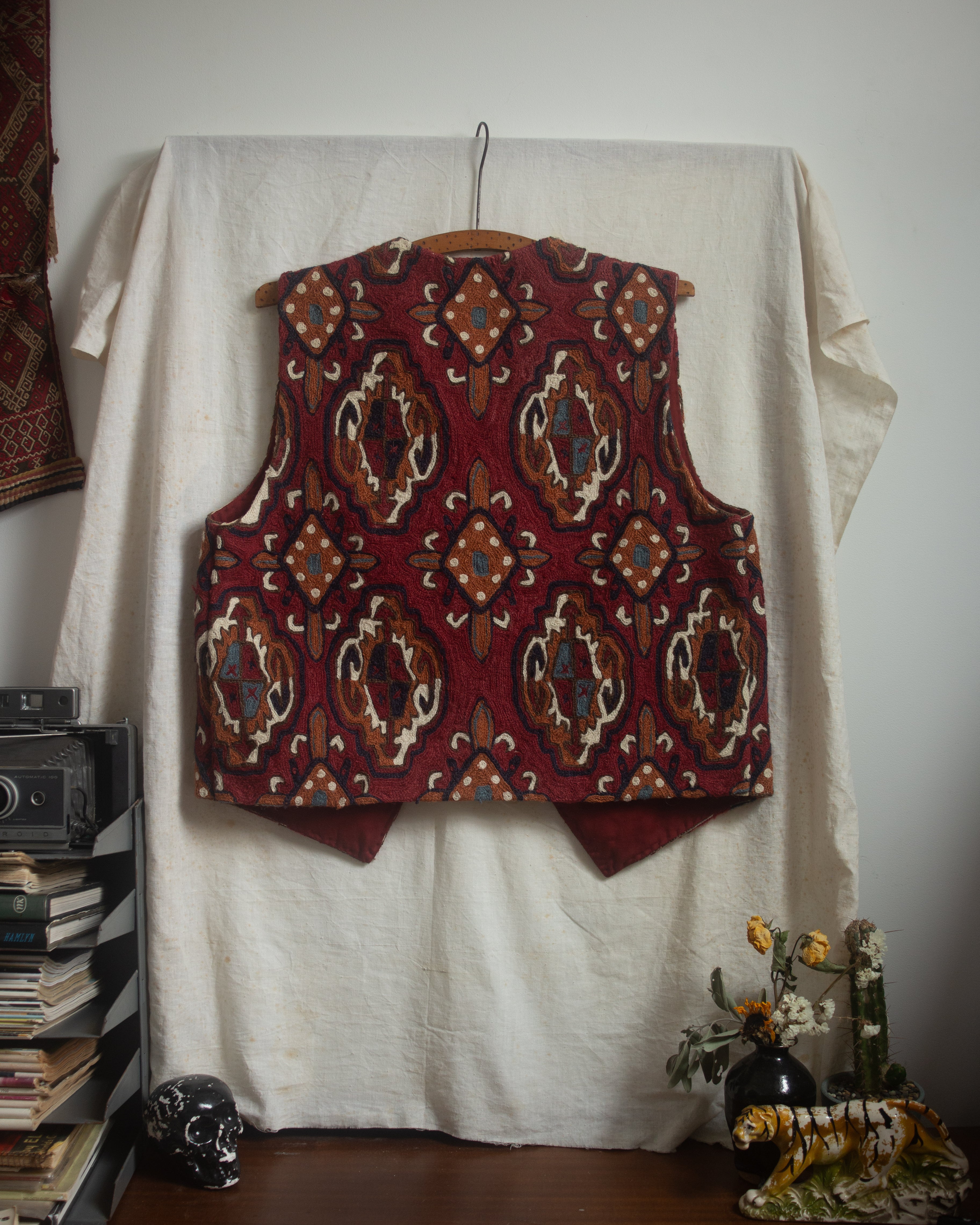 Vintage hand woven vest