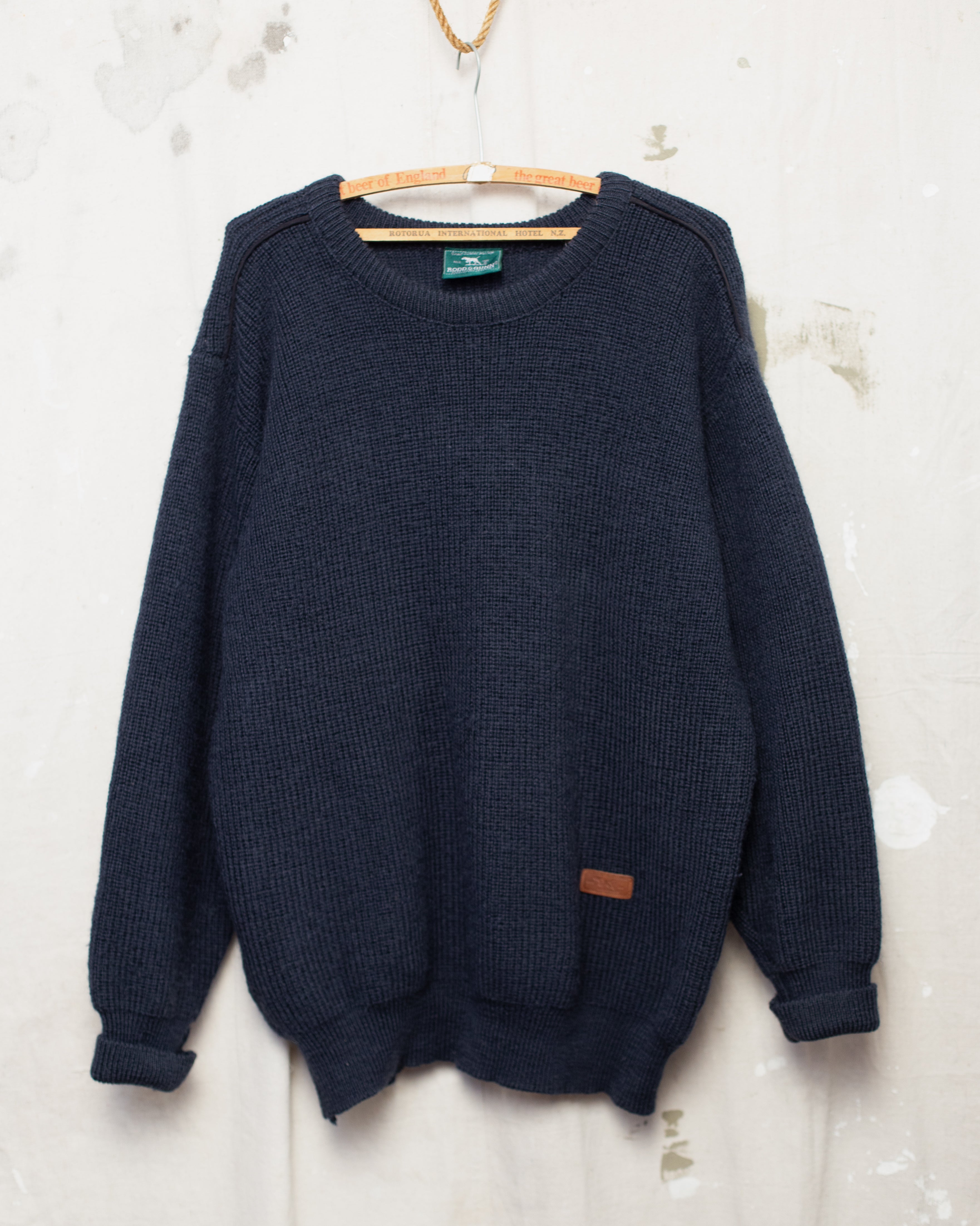 Distressed NZ Made Rodd & Gunn Wool Knit - L