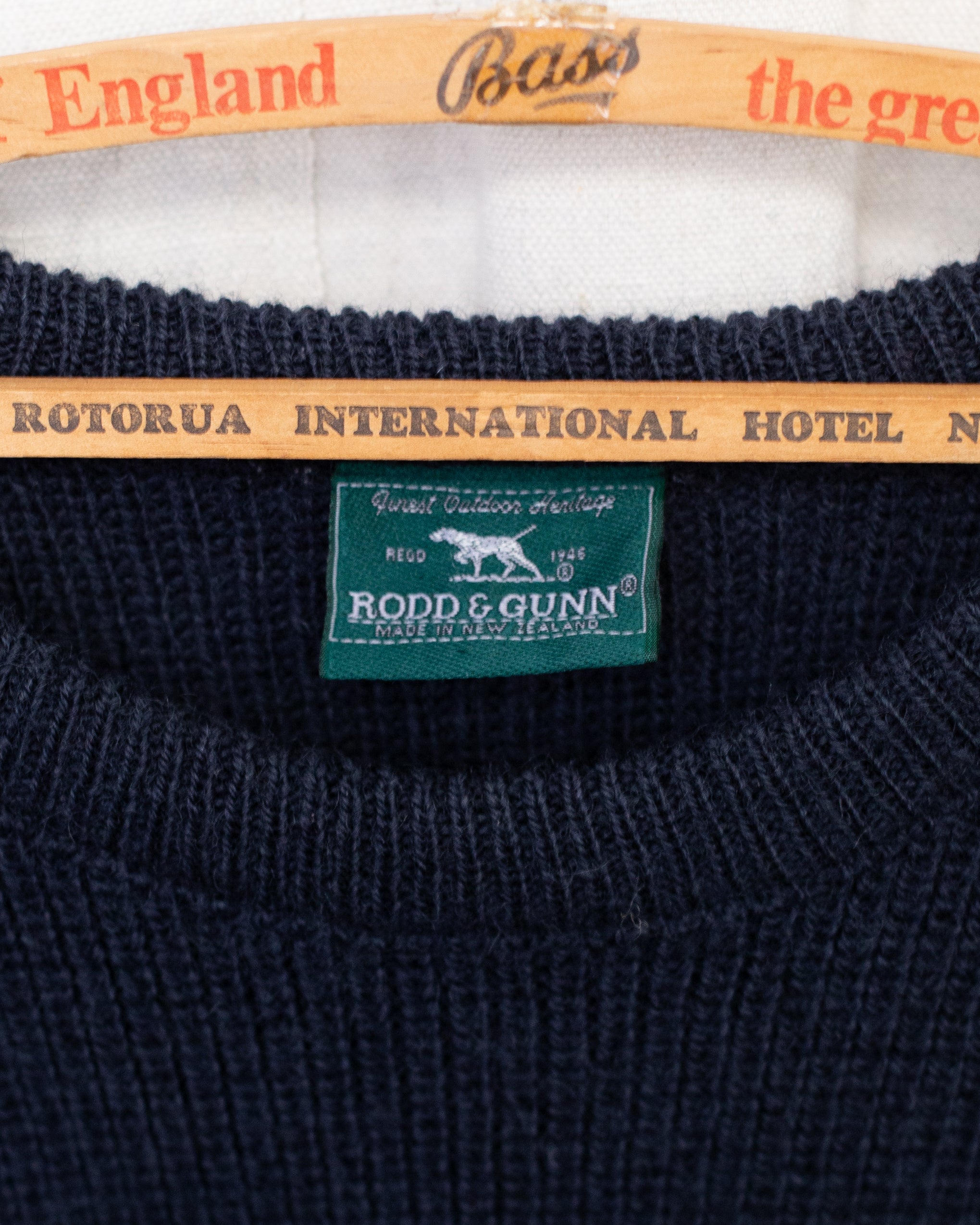 Distressed NZ Made Rodd & Gunn Wool Knit - L