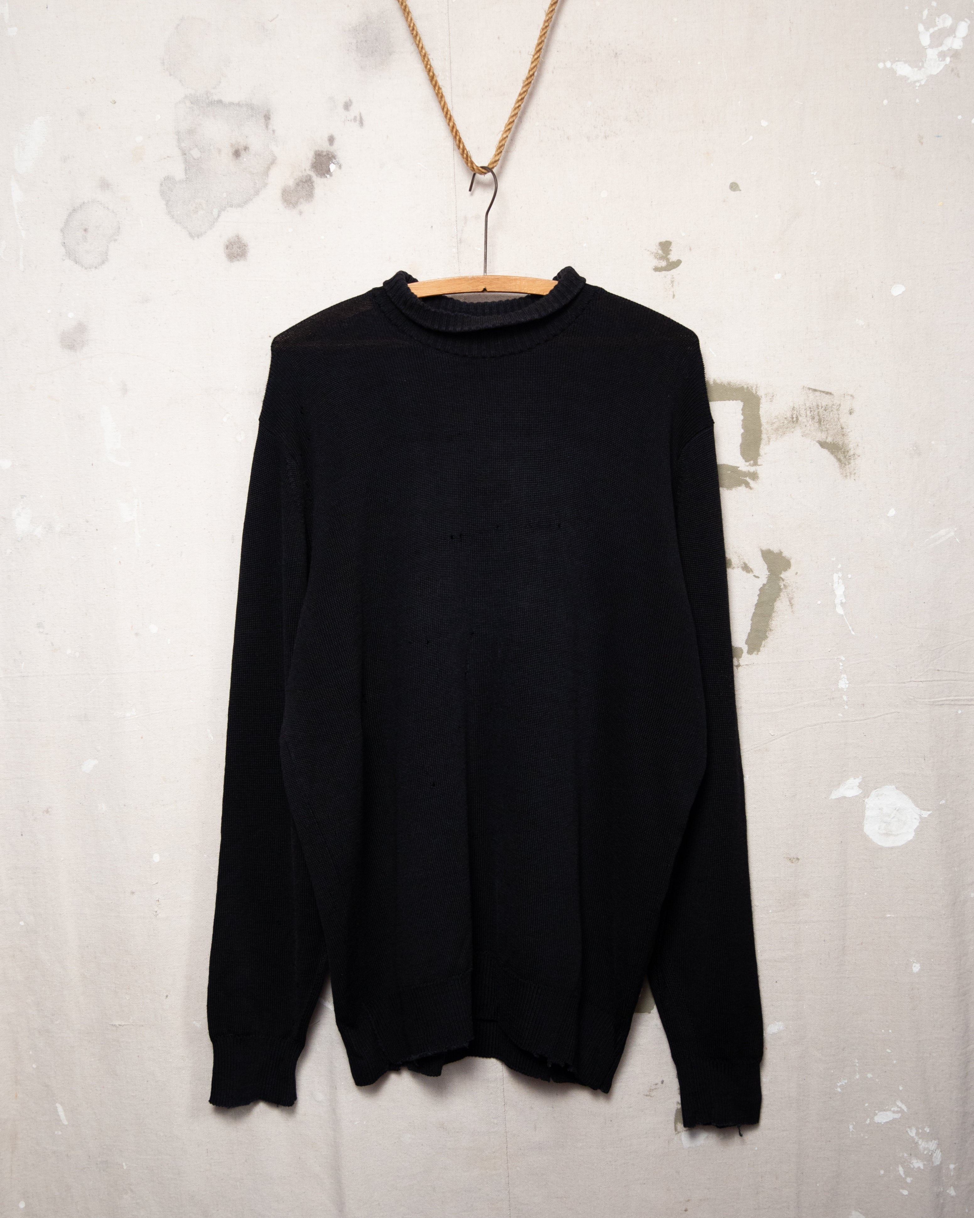 1990S Thrashed Barkers Turtleneck - L
