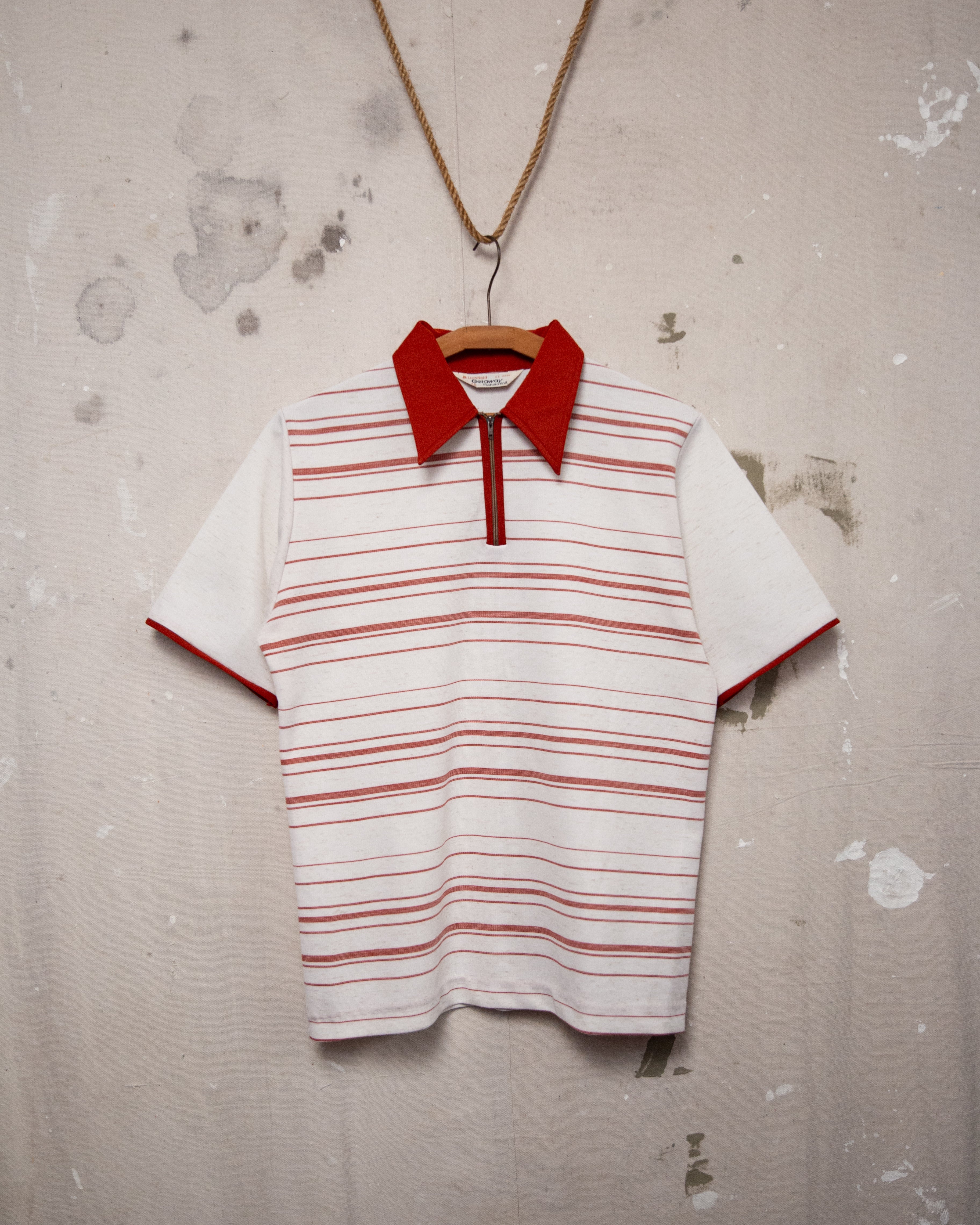 1970S Lichfield Striped Polo - M/L