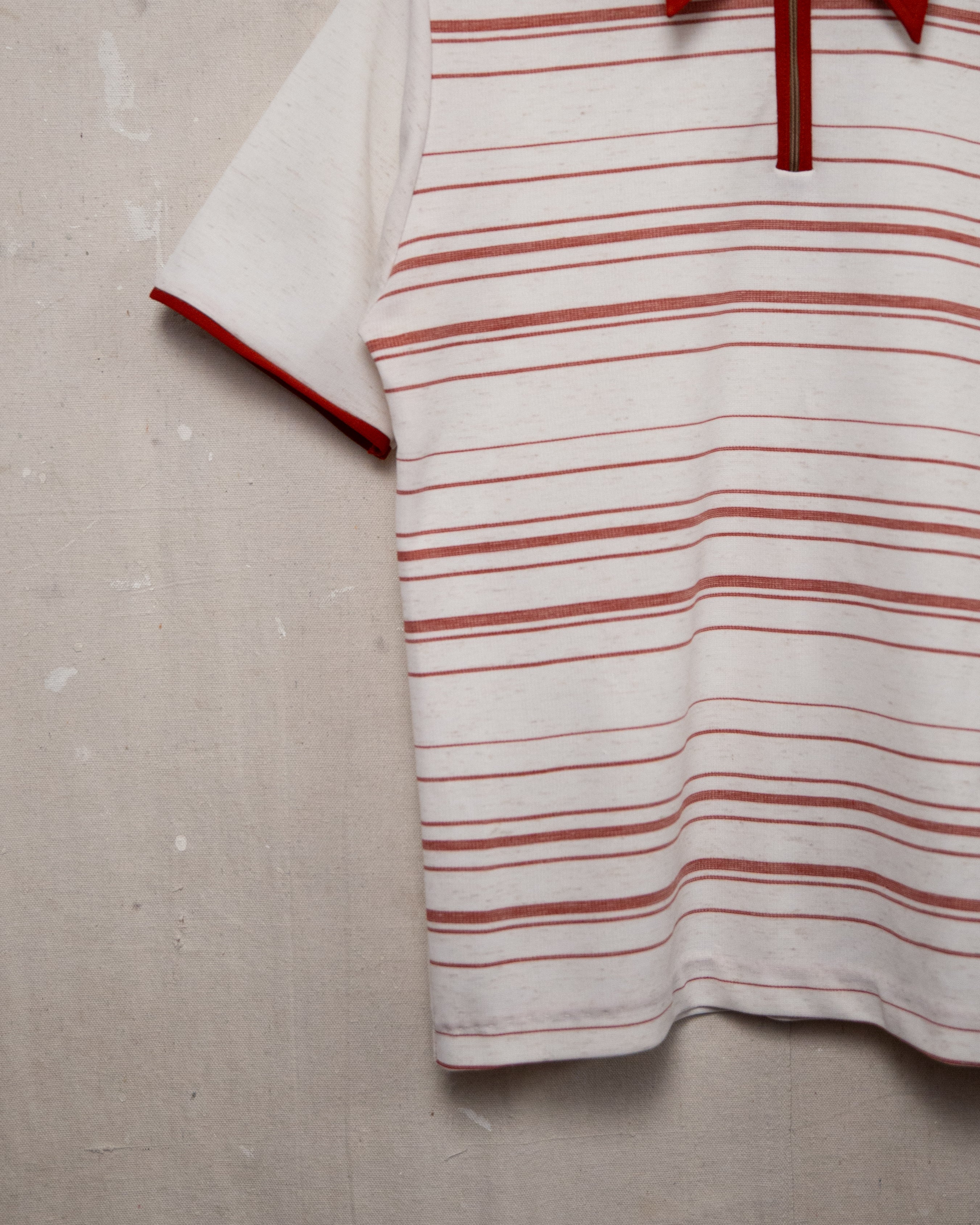 1970S Lichfield Striped Polo - M/L