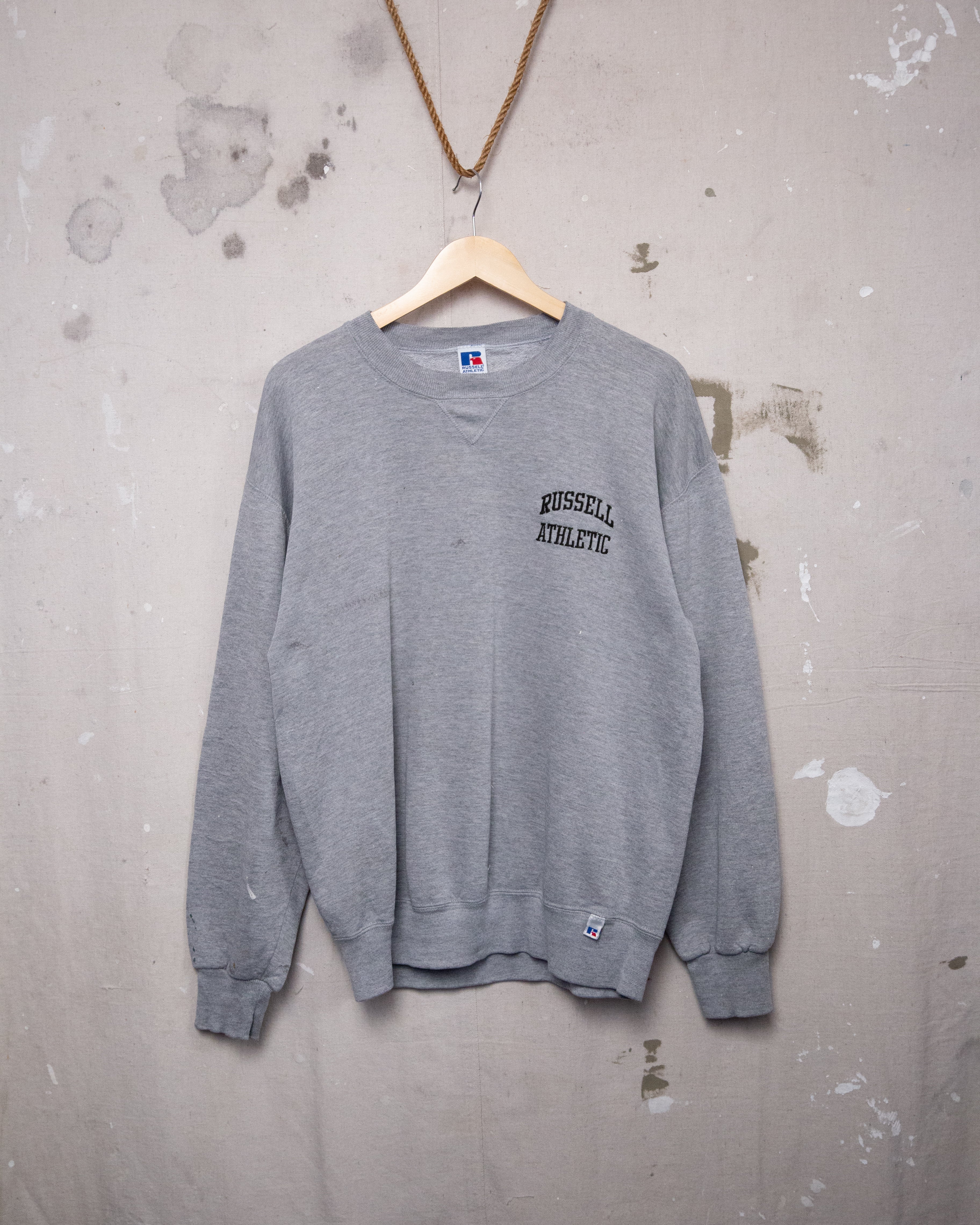 1990S Well Worn Russell Athletic Crew - L