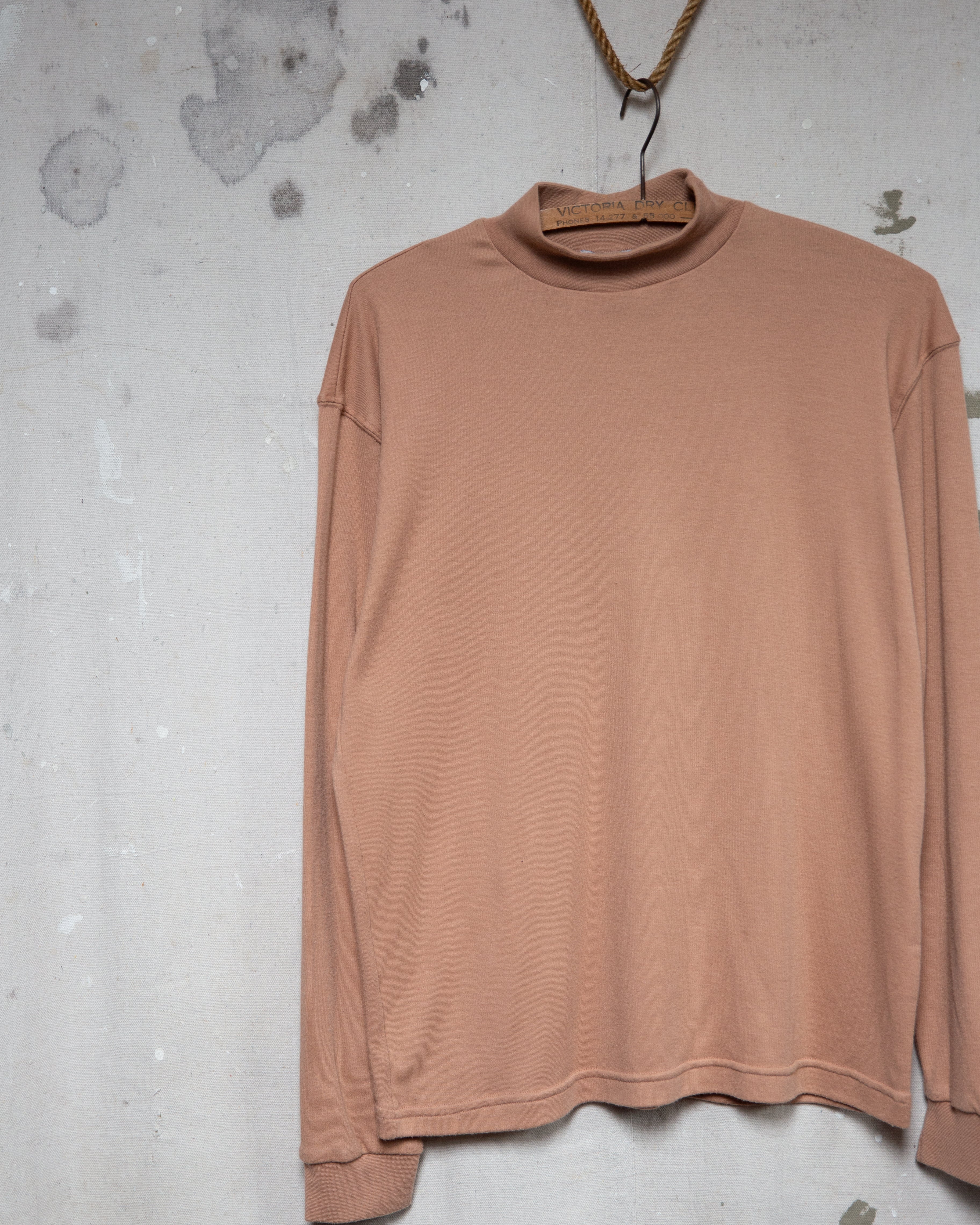 1980S NZ Made Mock Neck Shirt - M