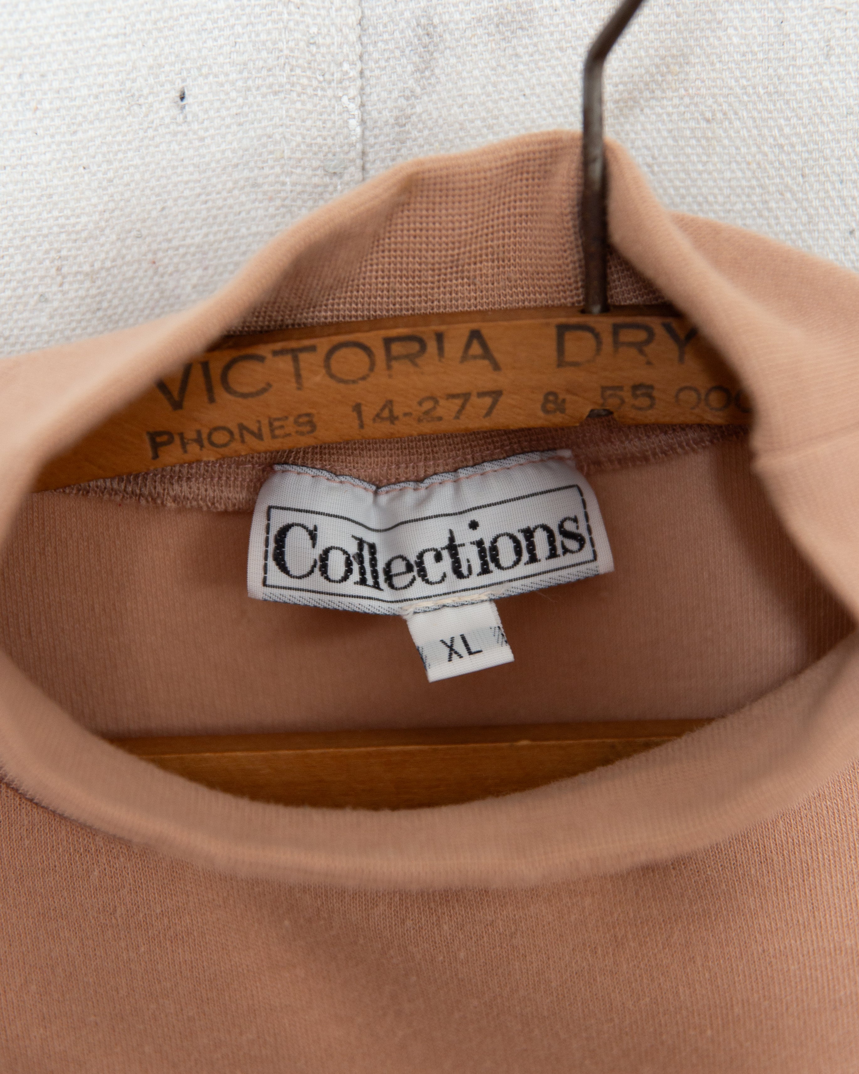 1980S NZ Made Mock Neck Shirt - M