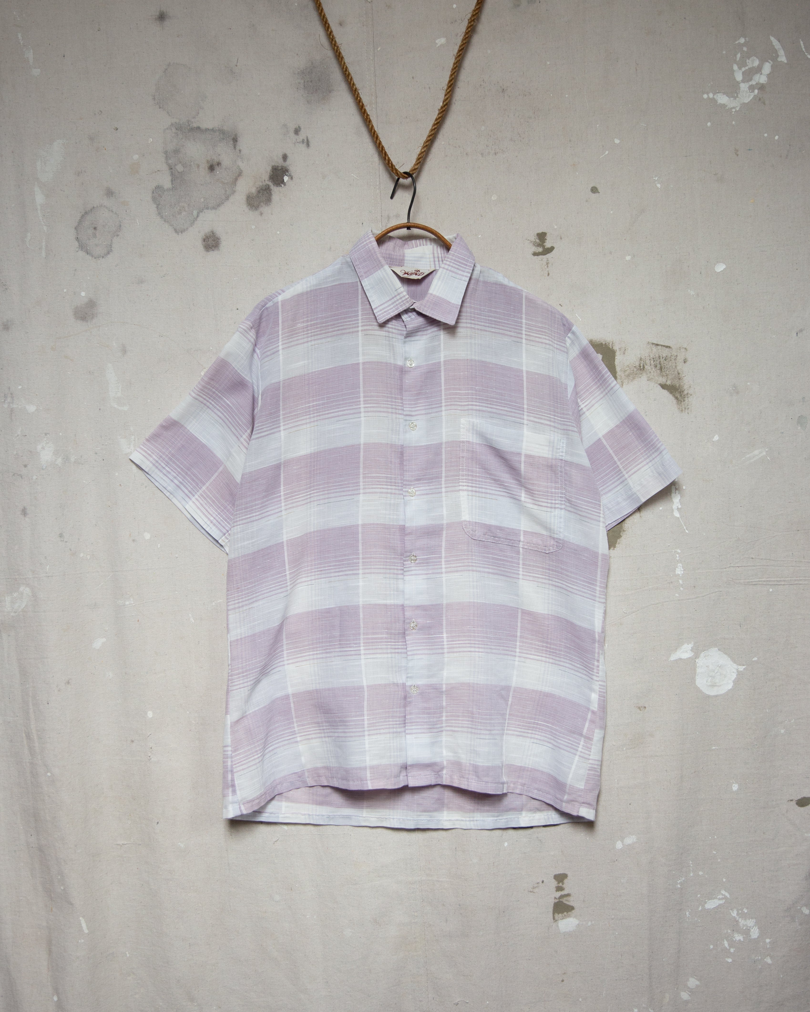 1970S/80S NZ Made Pink Shirt - L