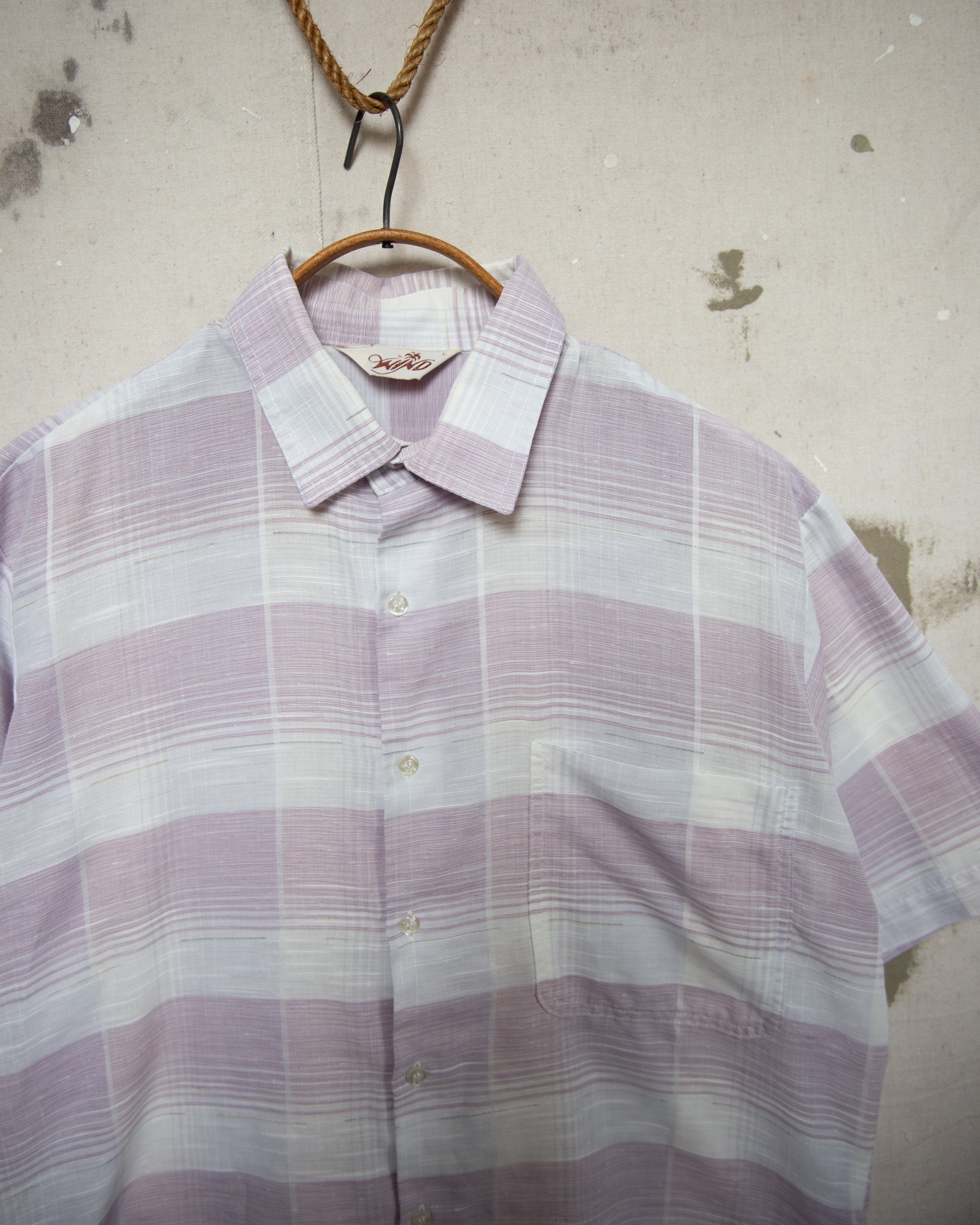 1970S/80S NZ Made Pink Shirt - L
