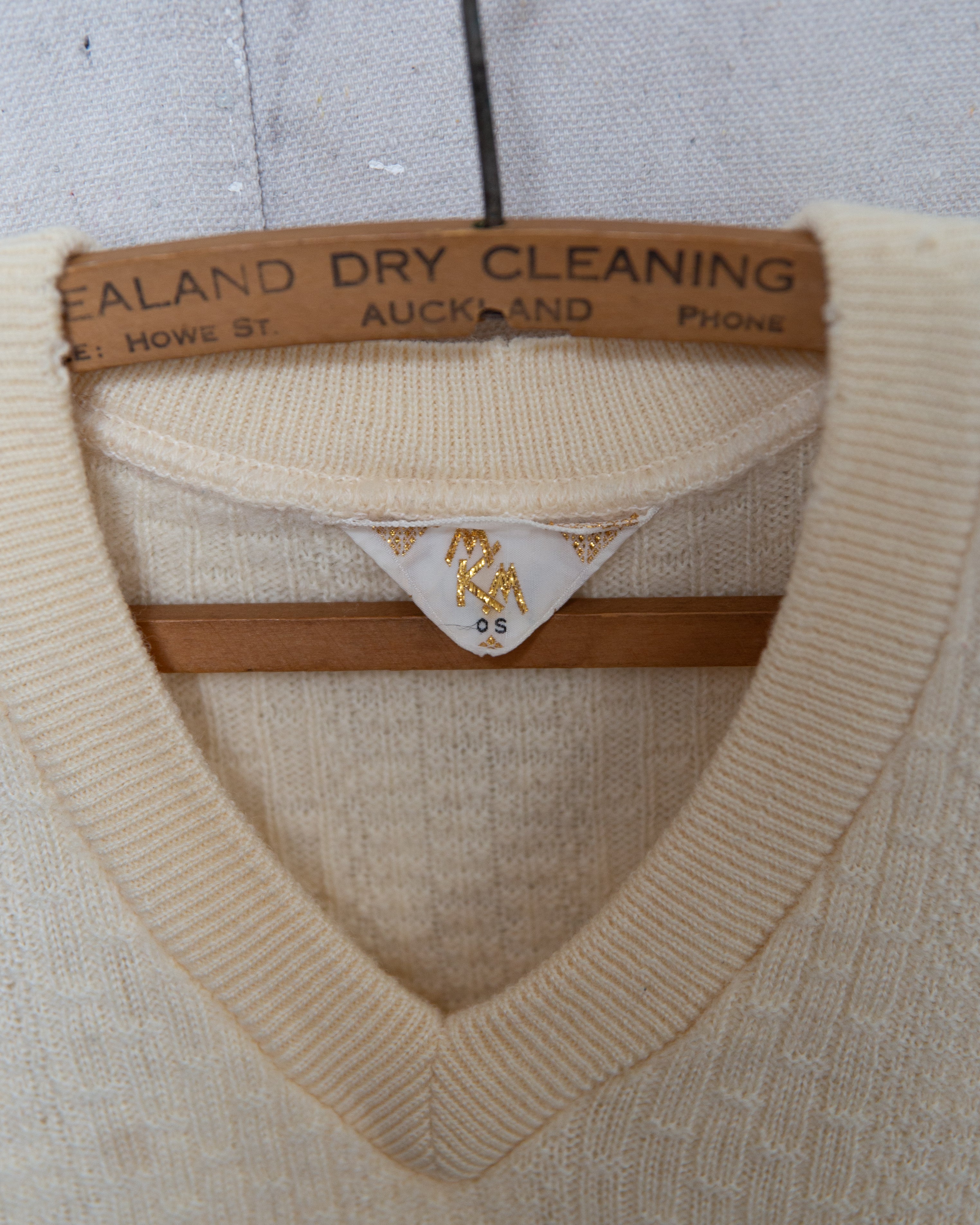 1960S/70S Well Worn Knit Vest - M