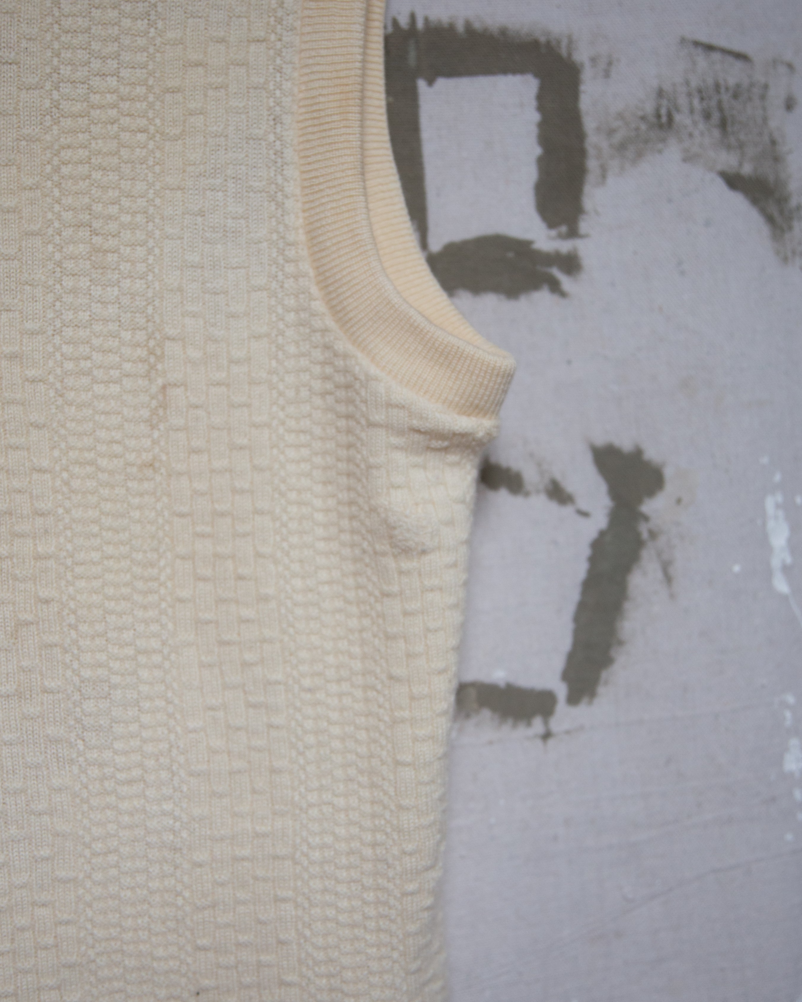 1960S/70S Well Worn Knit Vest - M