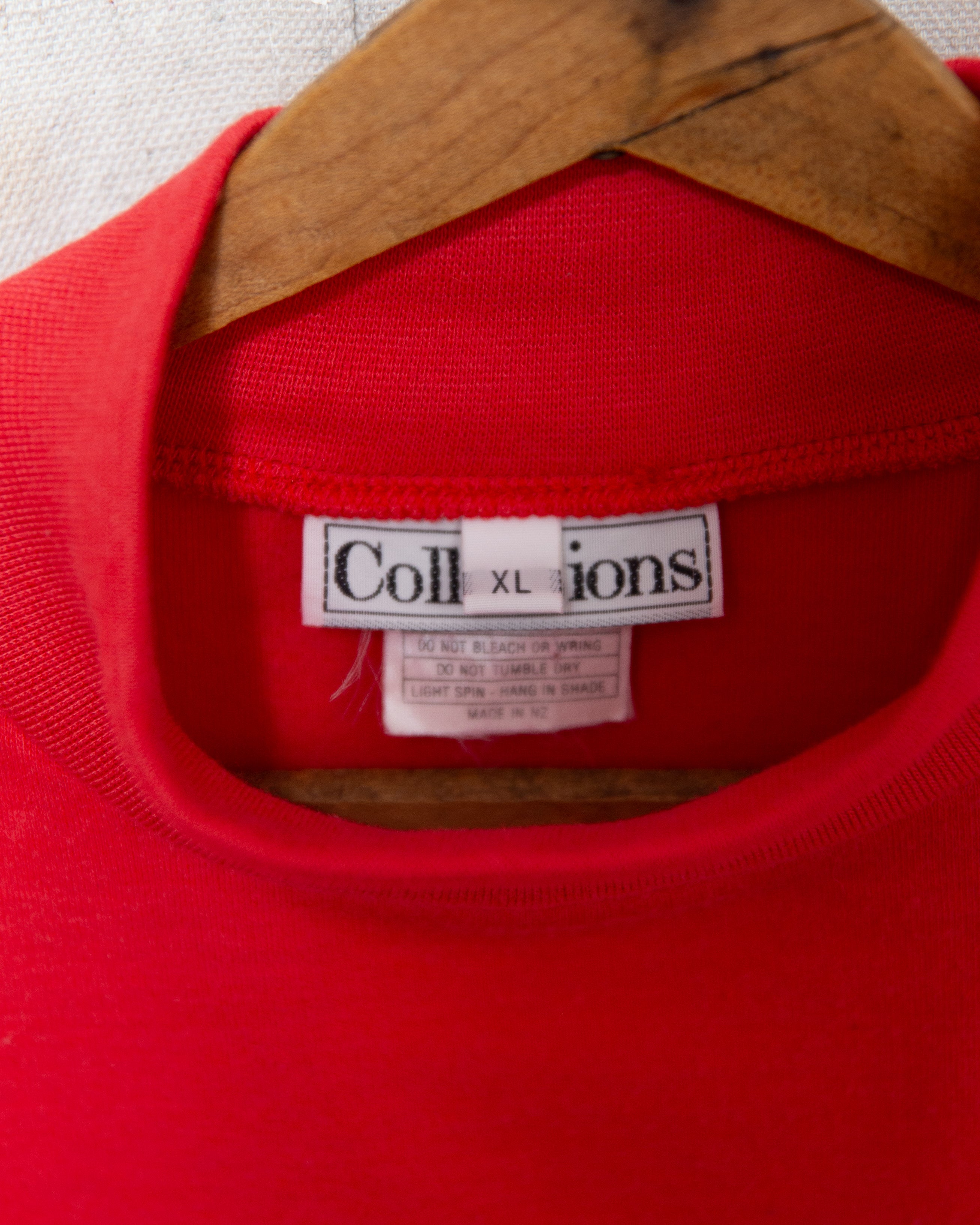 1980S NZ Made Mock Neck Shirt - M