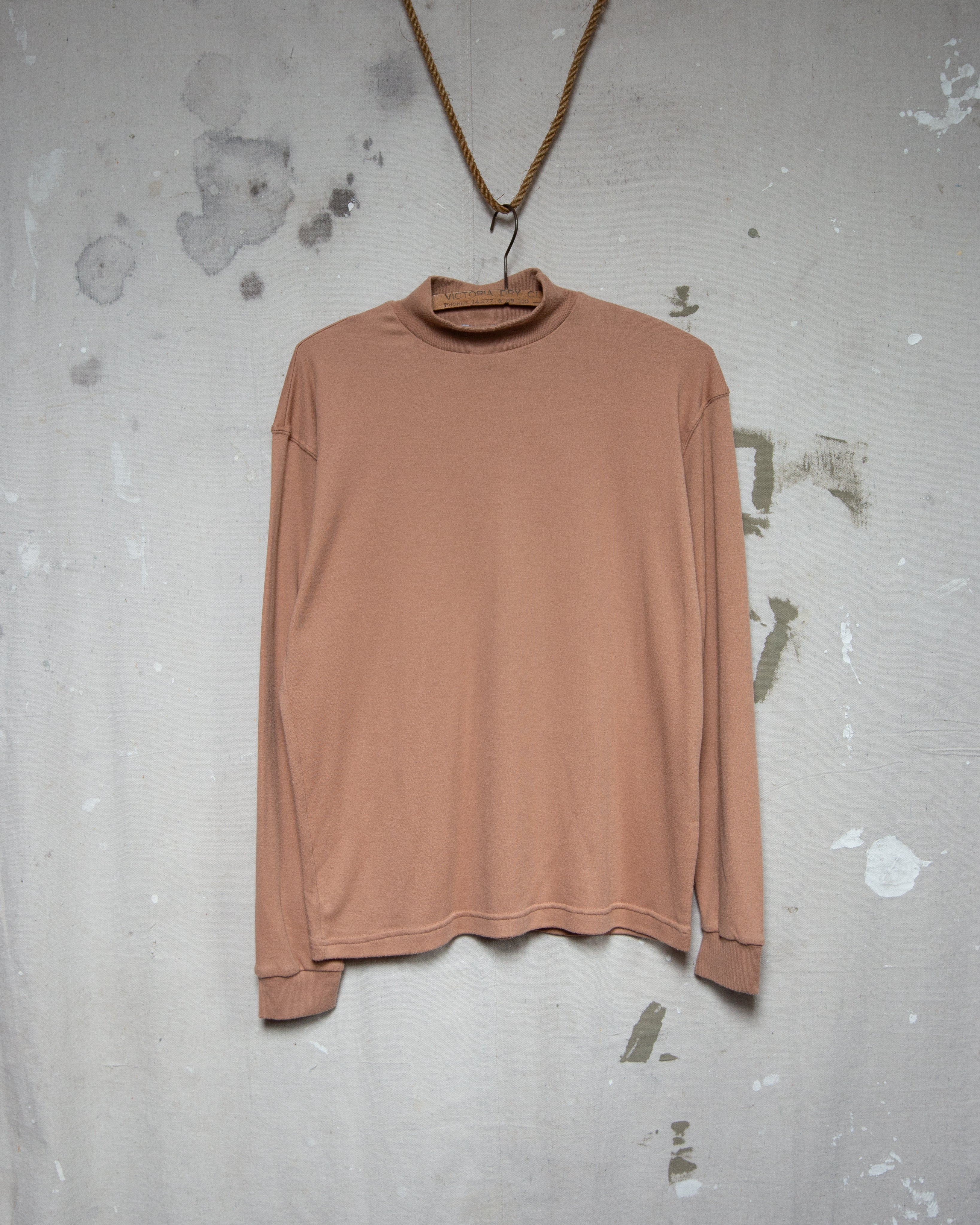 1980S NZ Made Mock Neck Shirt - M