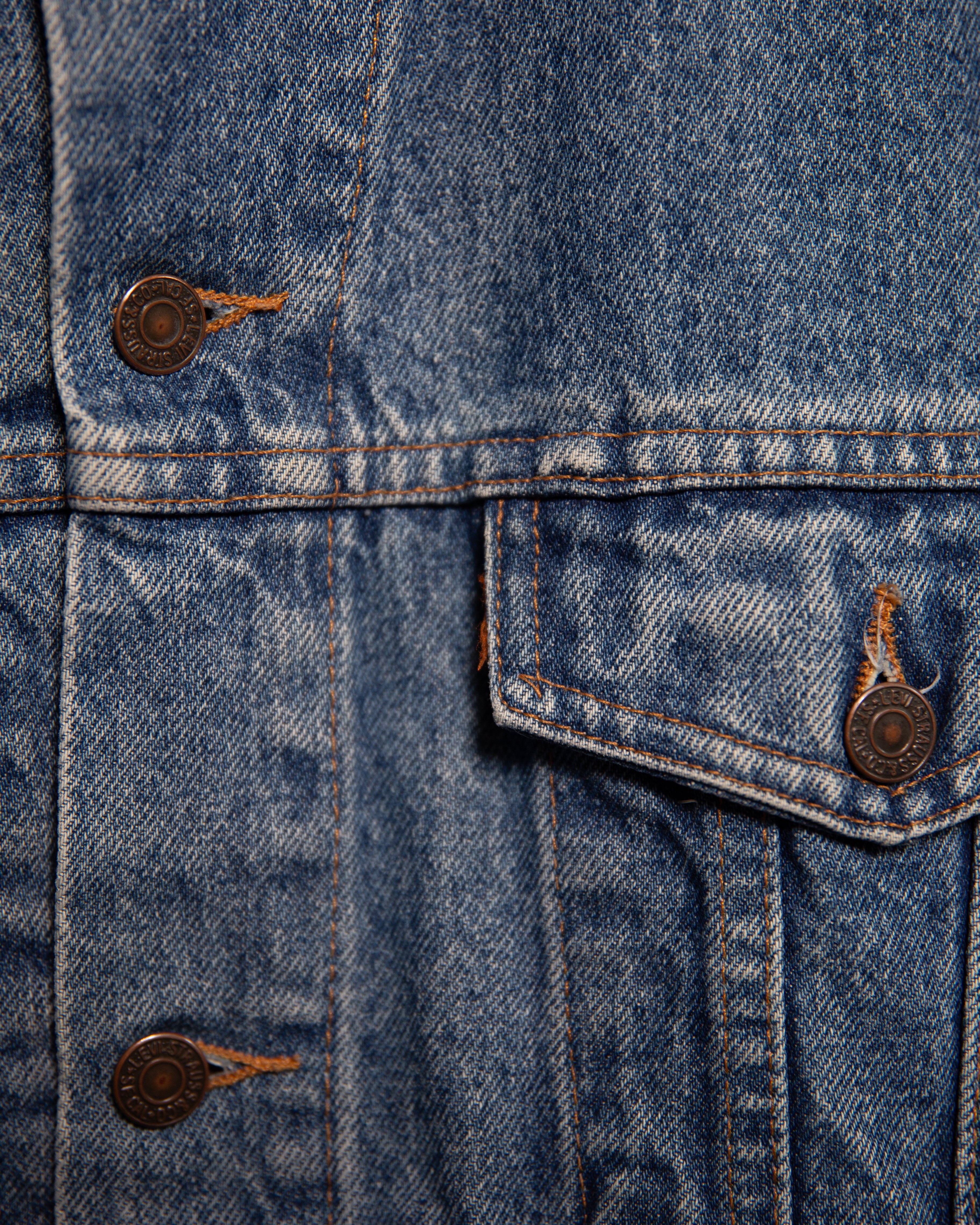 1990S Irregular Levis Jacket - L/XL