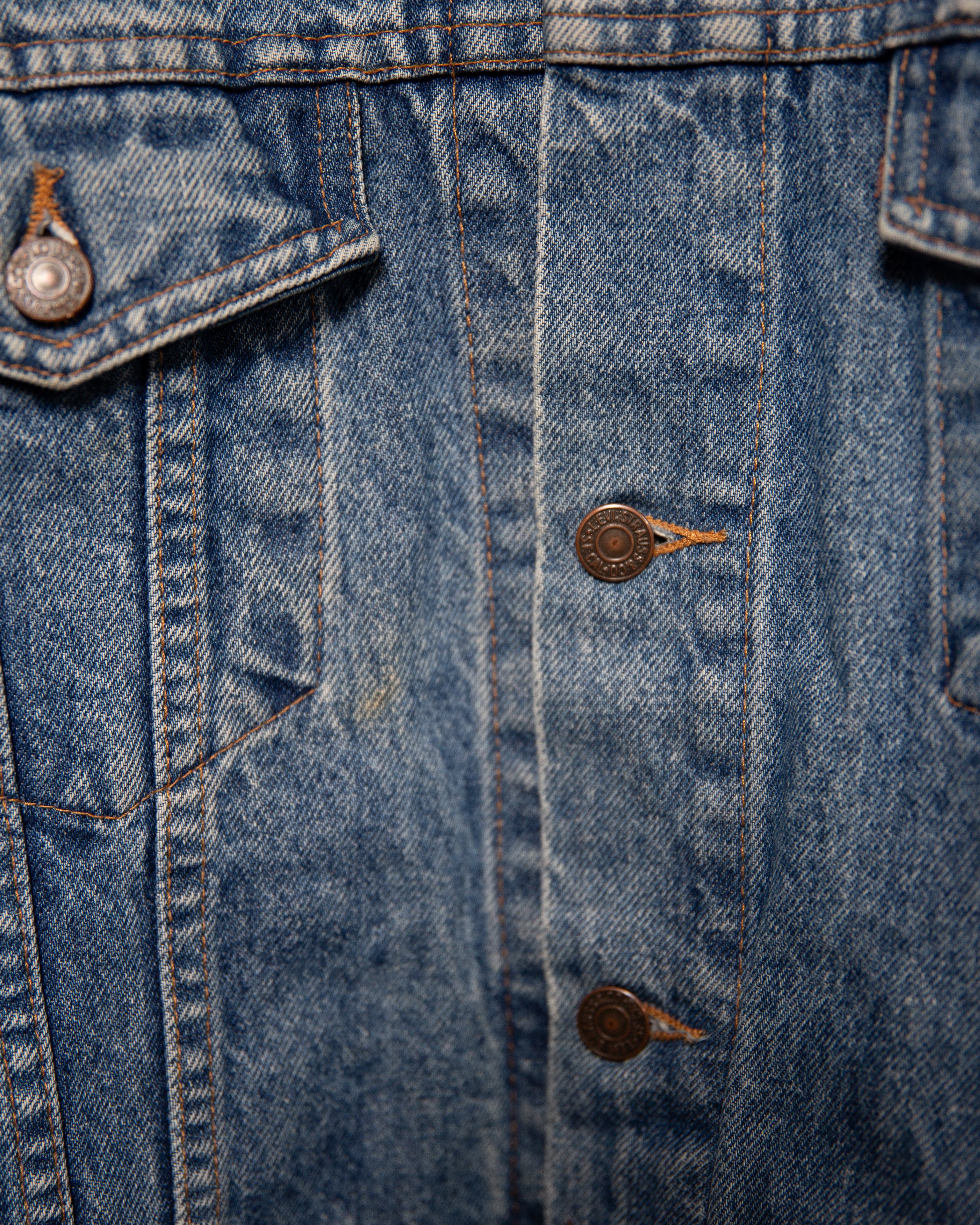 1990S Irregular Levis Jacket - L/XL