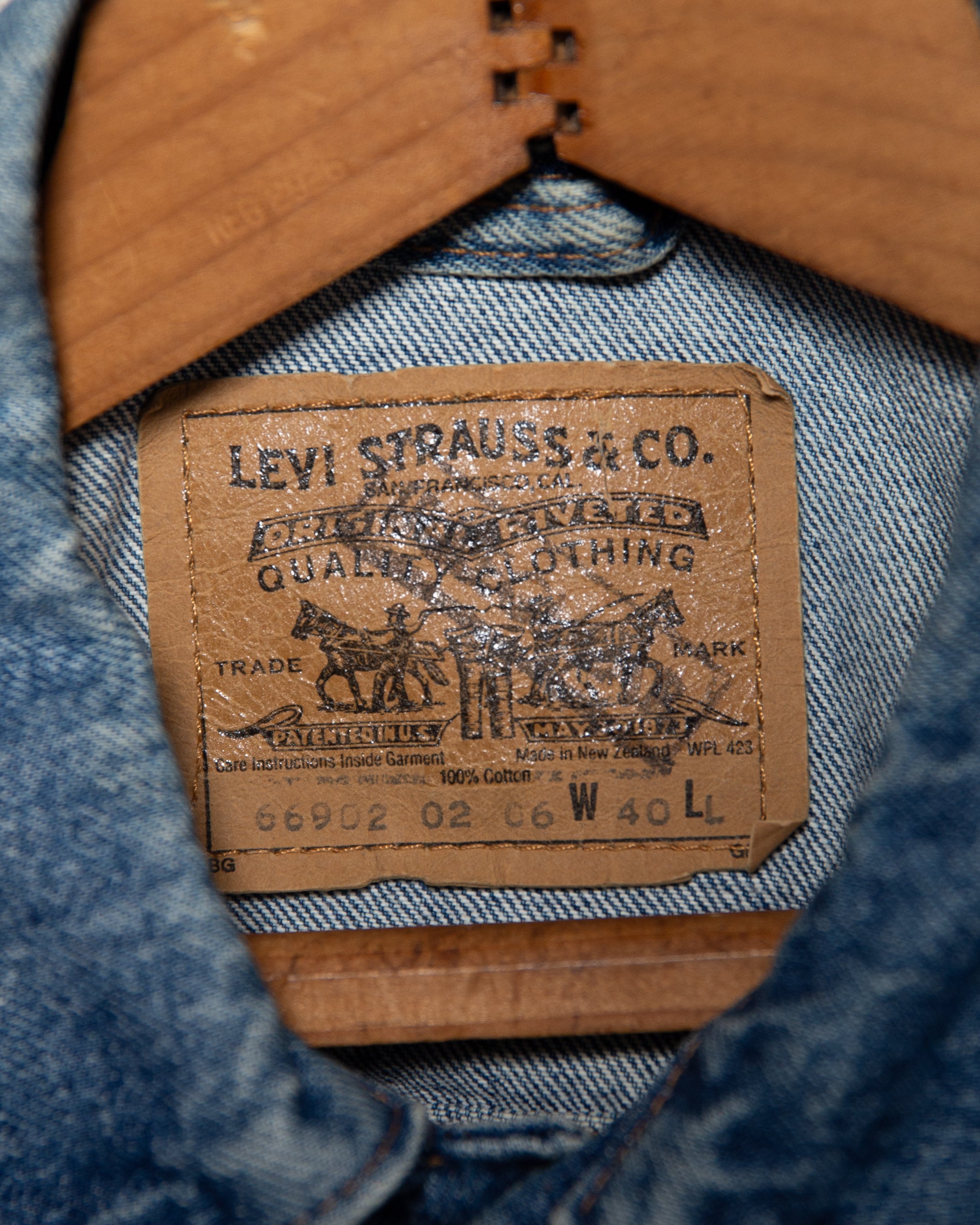 1990S Irregular Levis Jacket - M/L