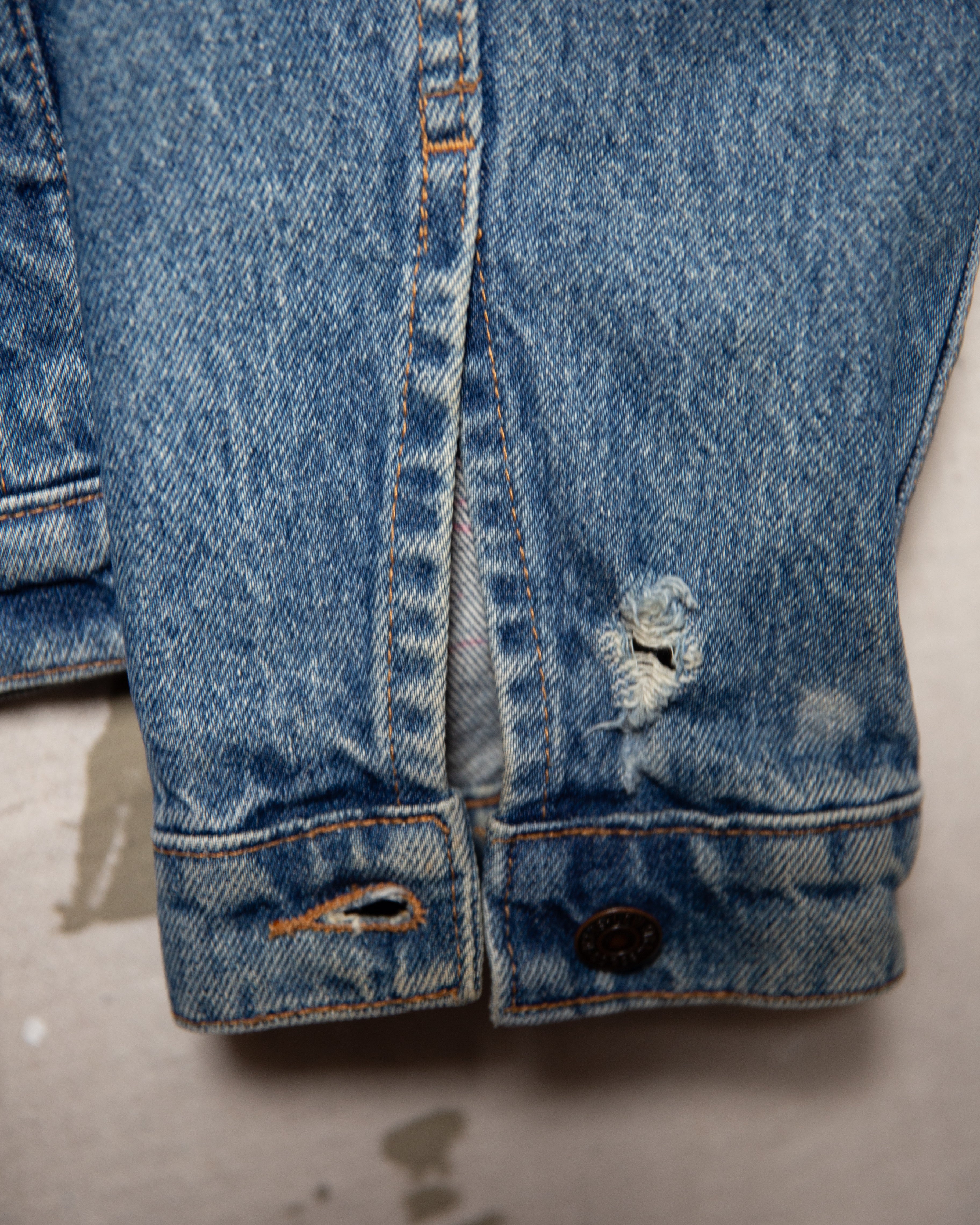1990S Irregular Levis Jacket - M/L