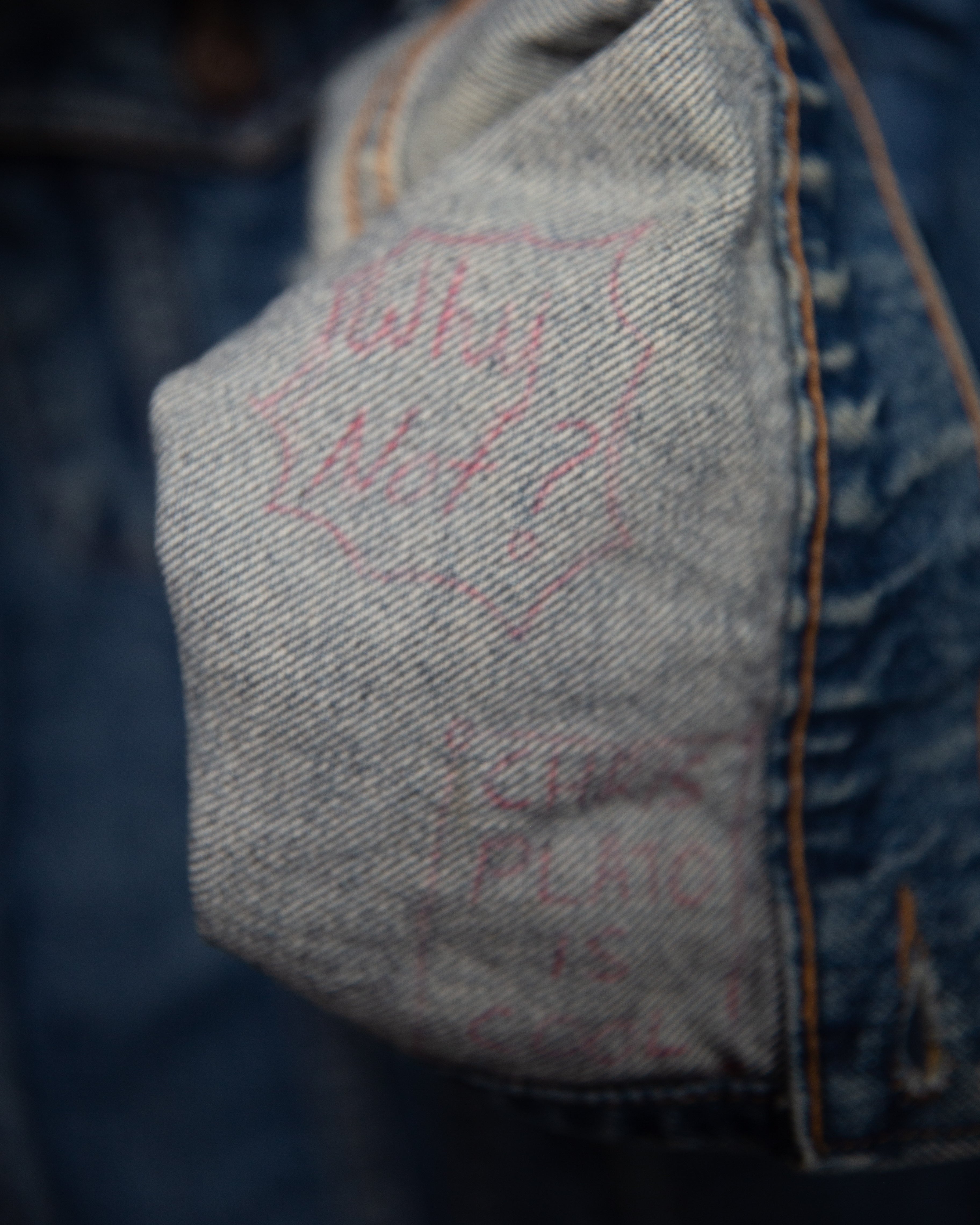 1990S Irregular Levis Jacket - M/L