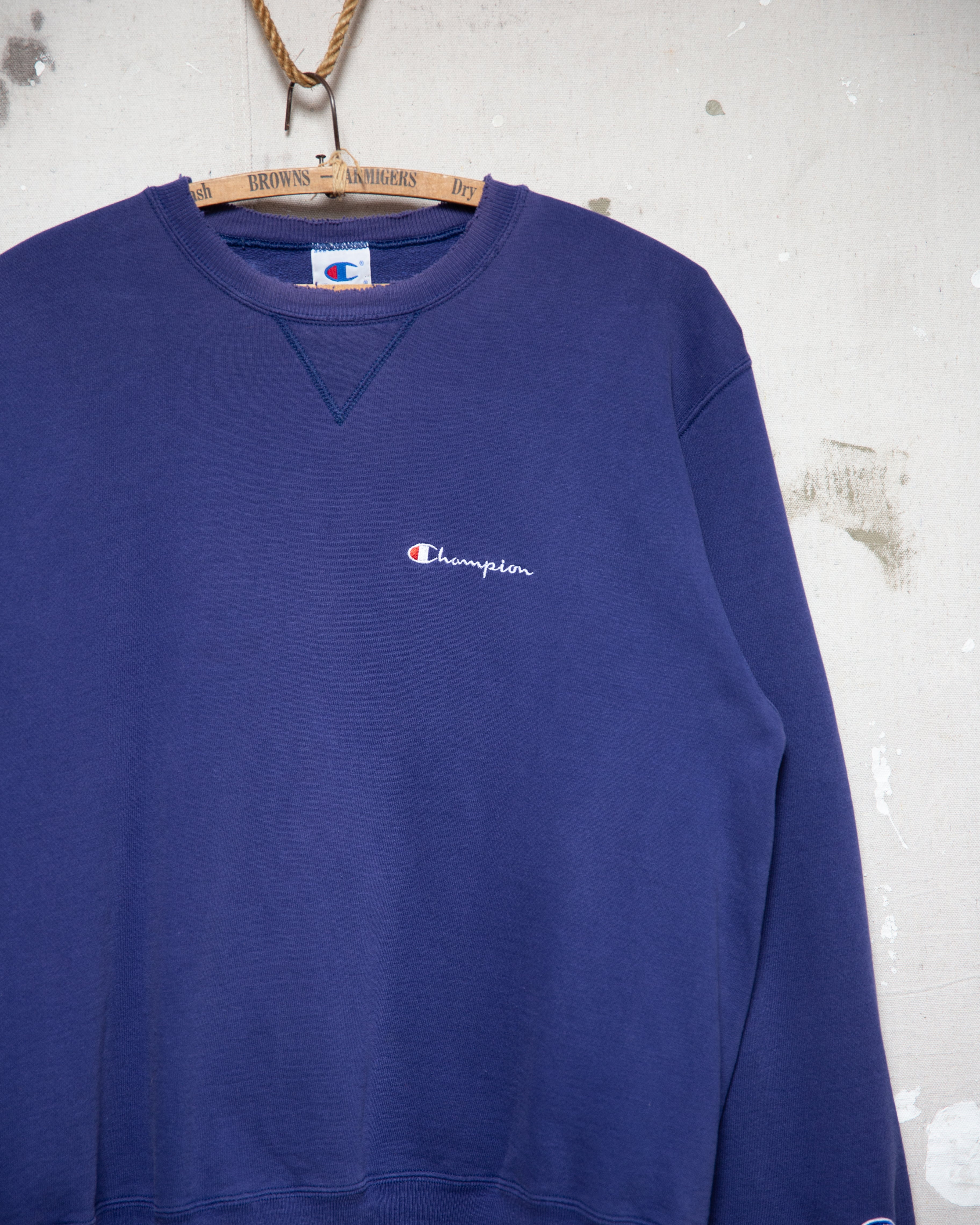 1990S Well Worn Champion Crew - L
