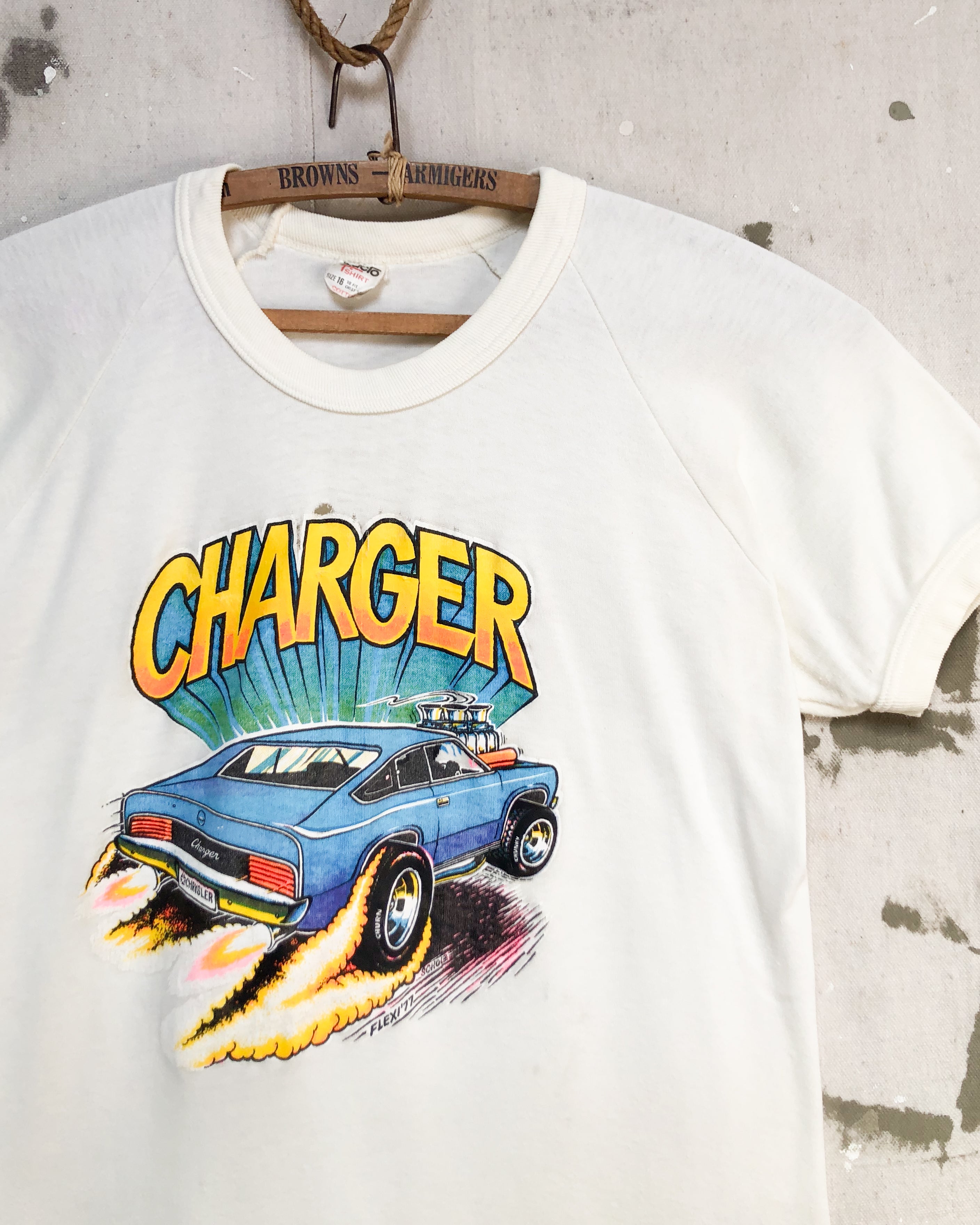 1970S Well Worn Charger Tee - M