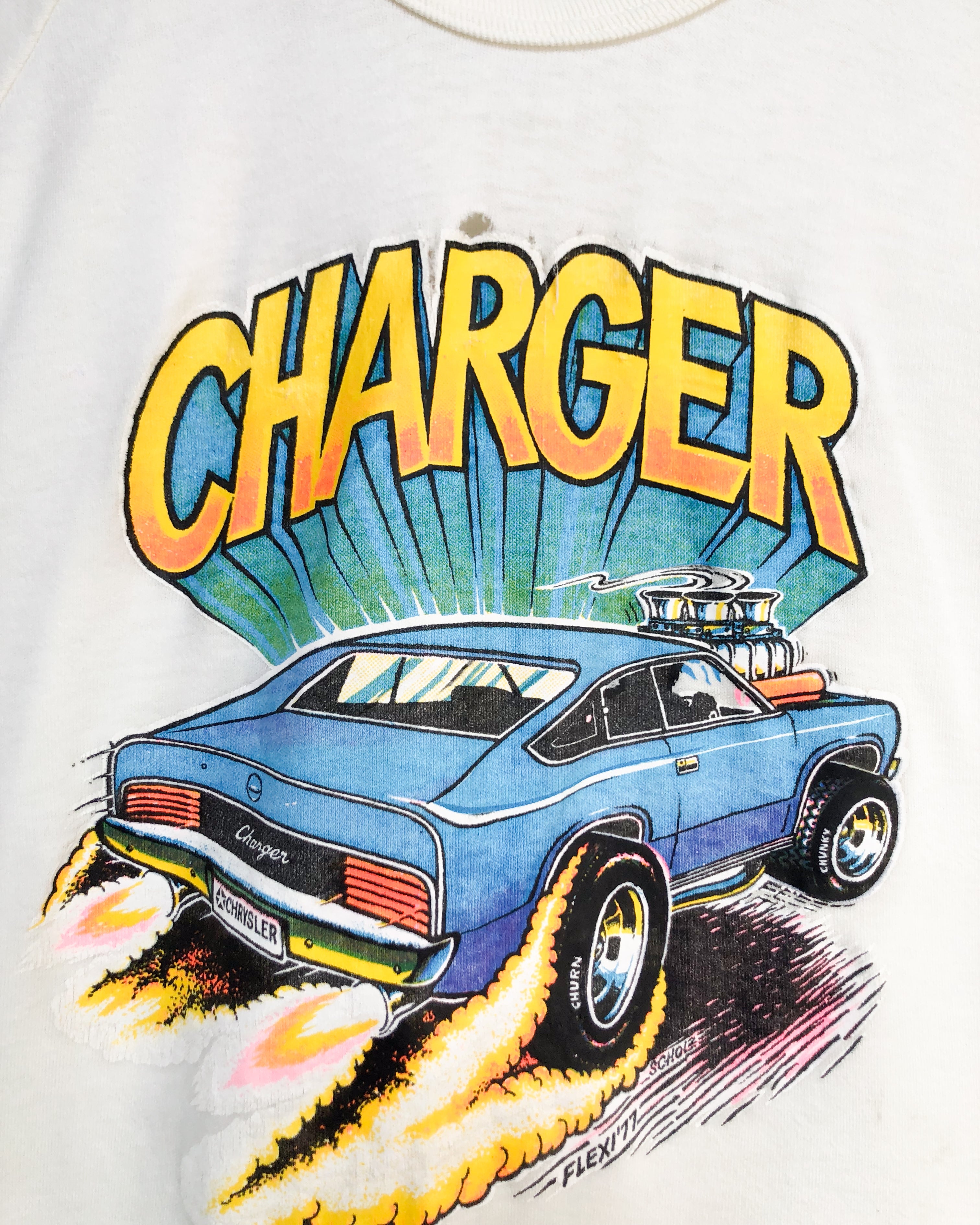 1970S Well Worn Charger Tee - M