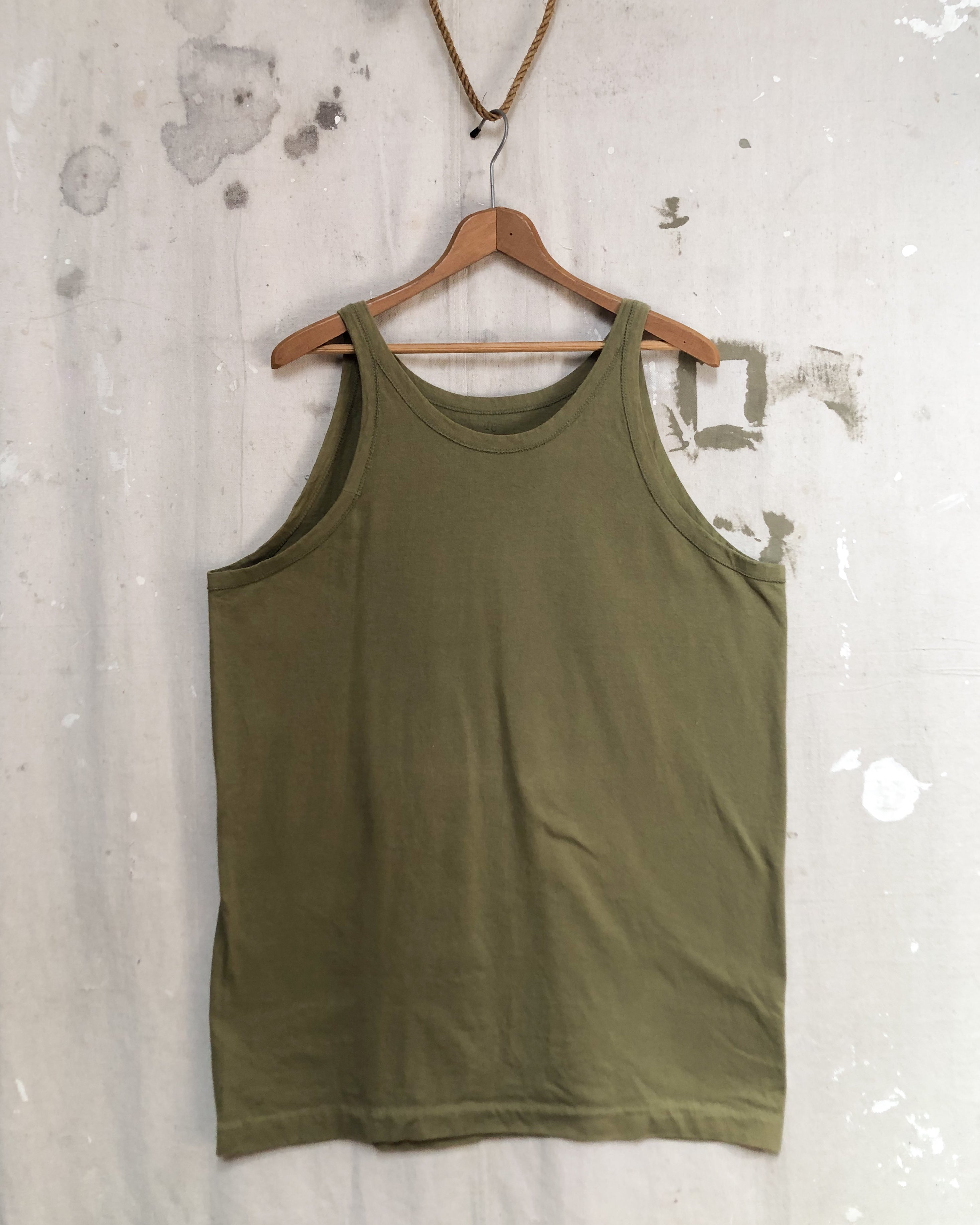 Vintage Olive Drab Tank Top - XL