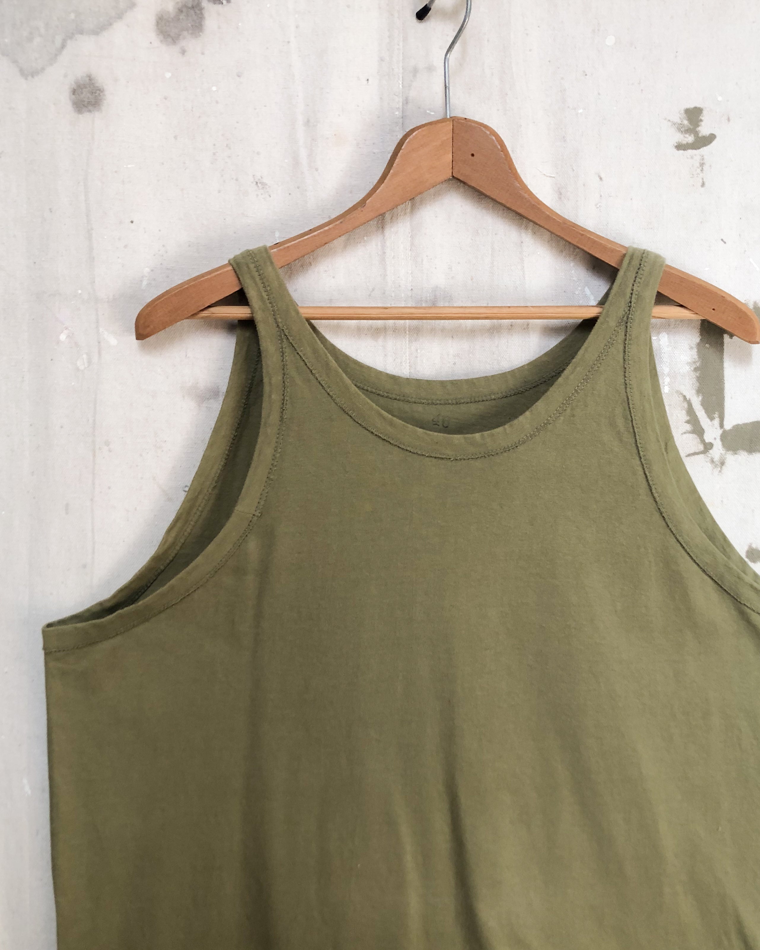 Vintage Olive Drab Tank Top - XL