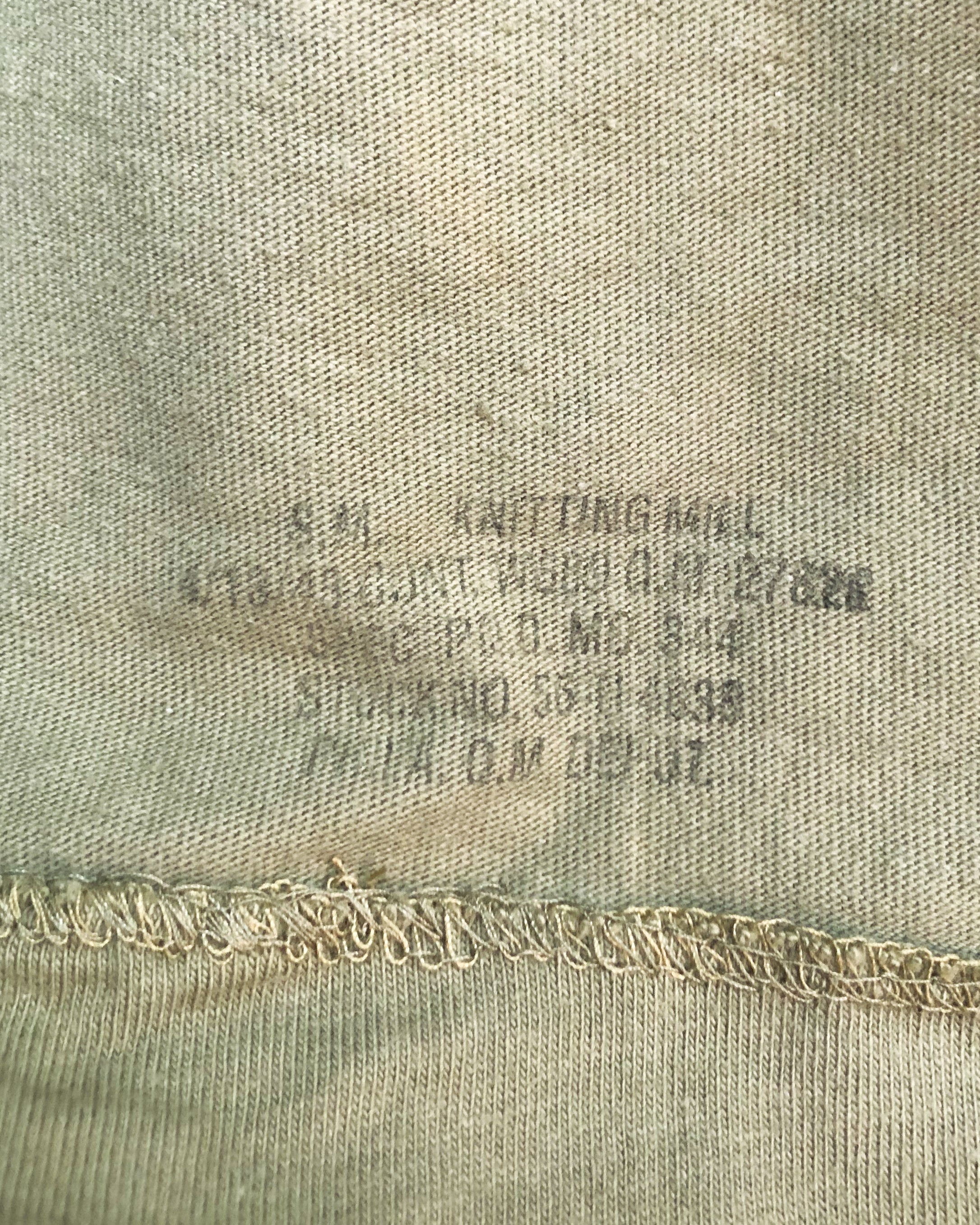Vintage Olive Drab Tank Top - XL