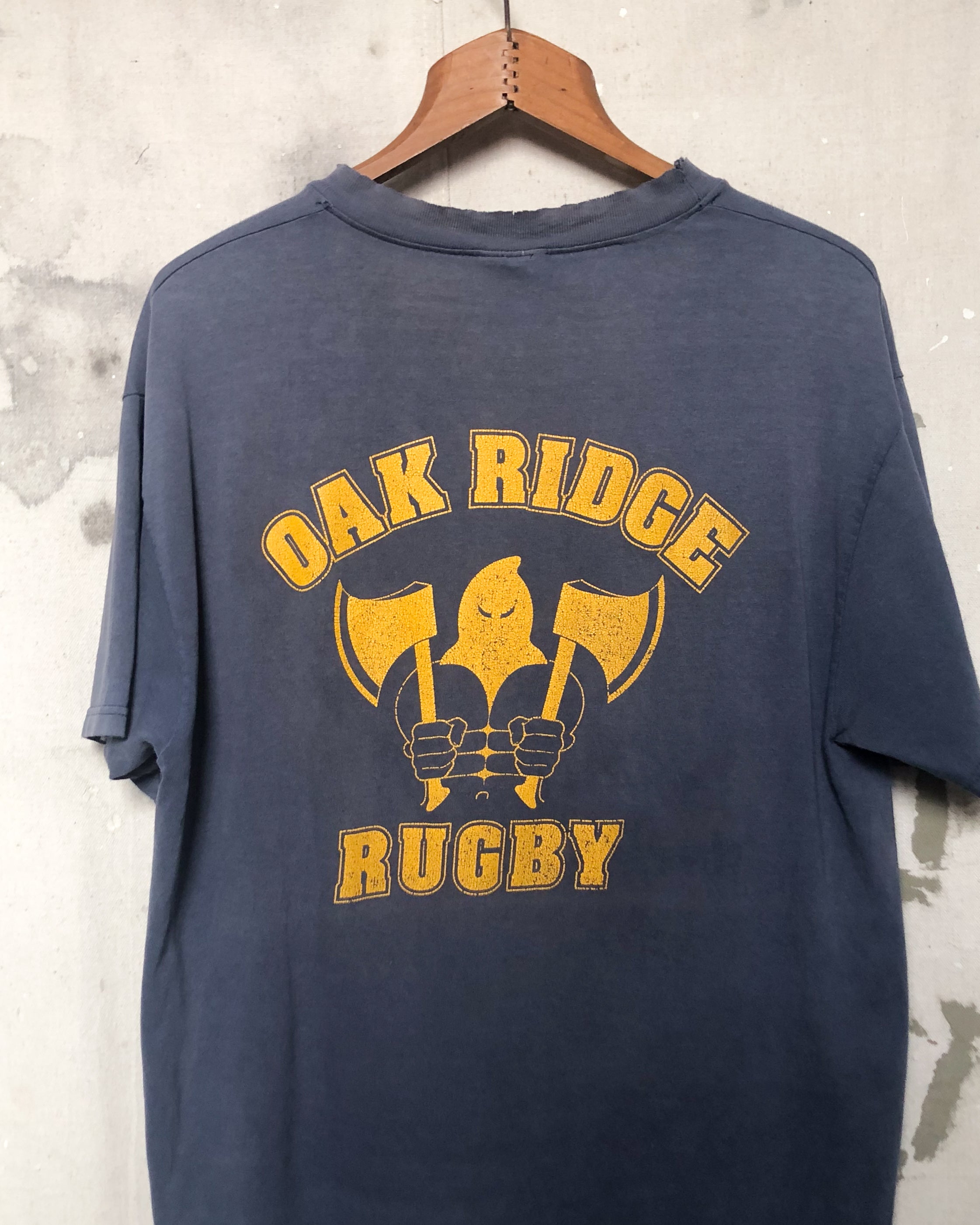 2001 Well Worn Oak Ridge Rugby Tee - L