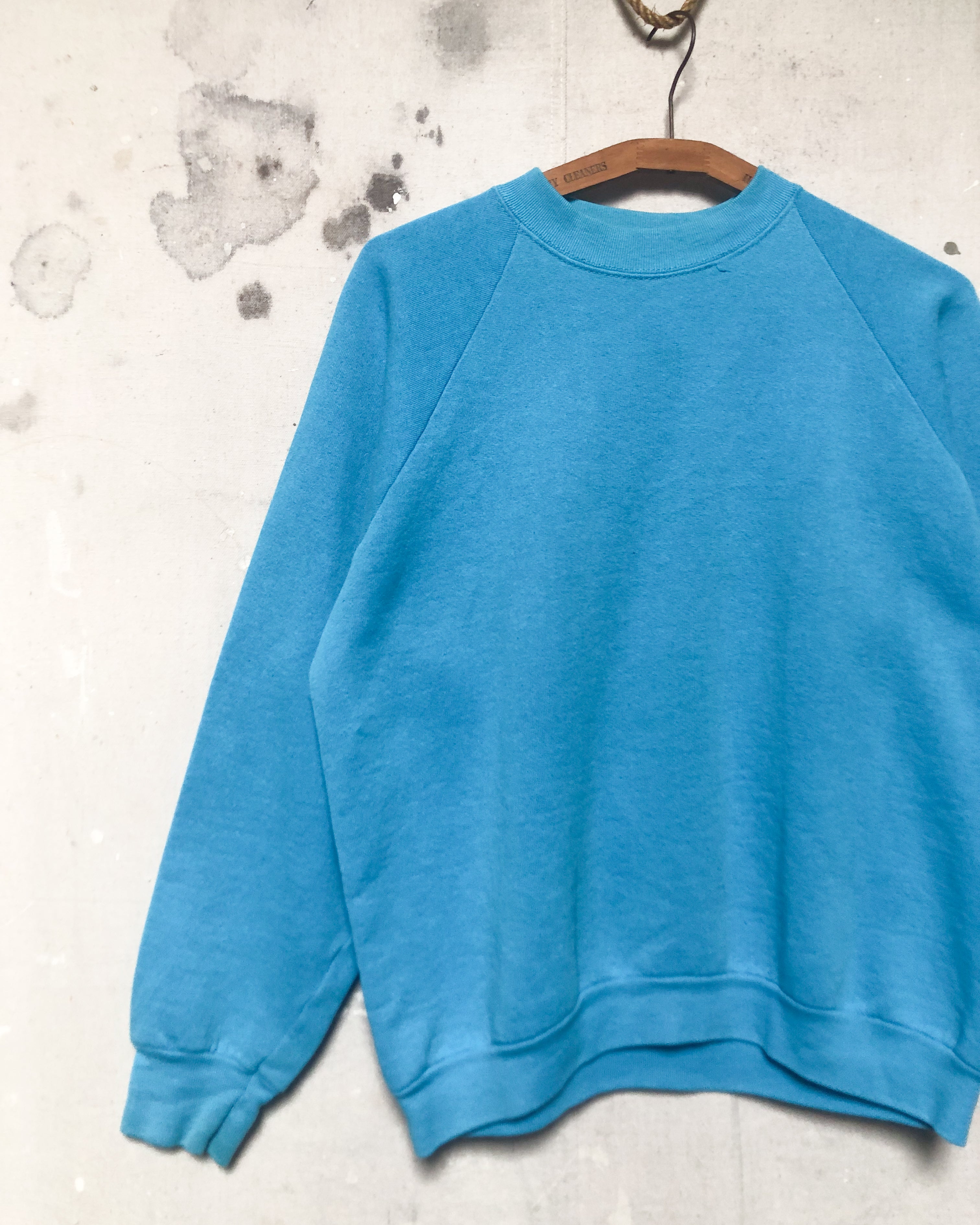 1980/90S Raglan Sleeve Crew Neck - S