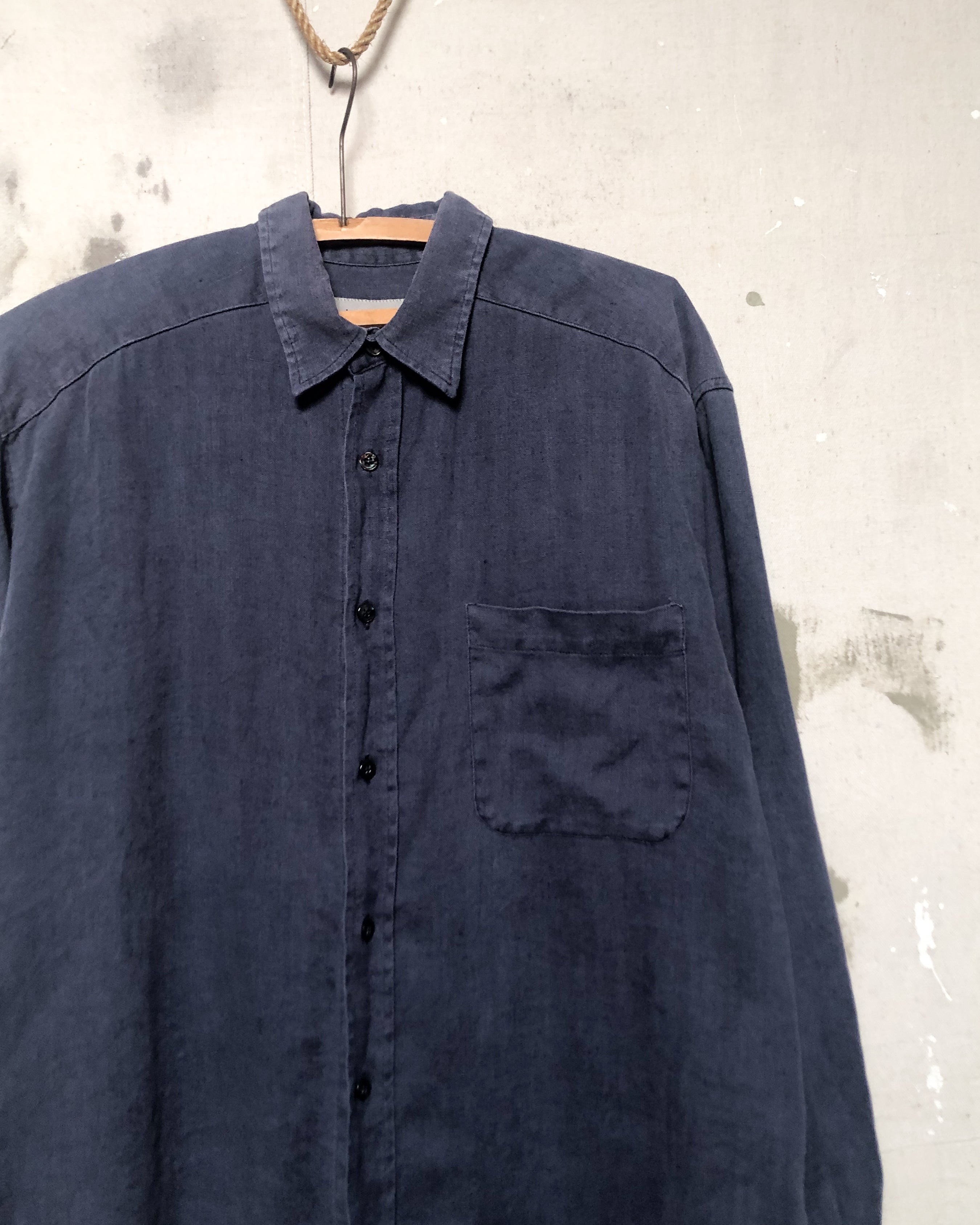 1990S Barkers Linen Shirt - S/M