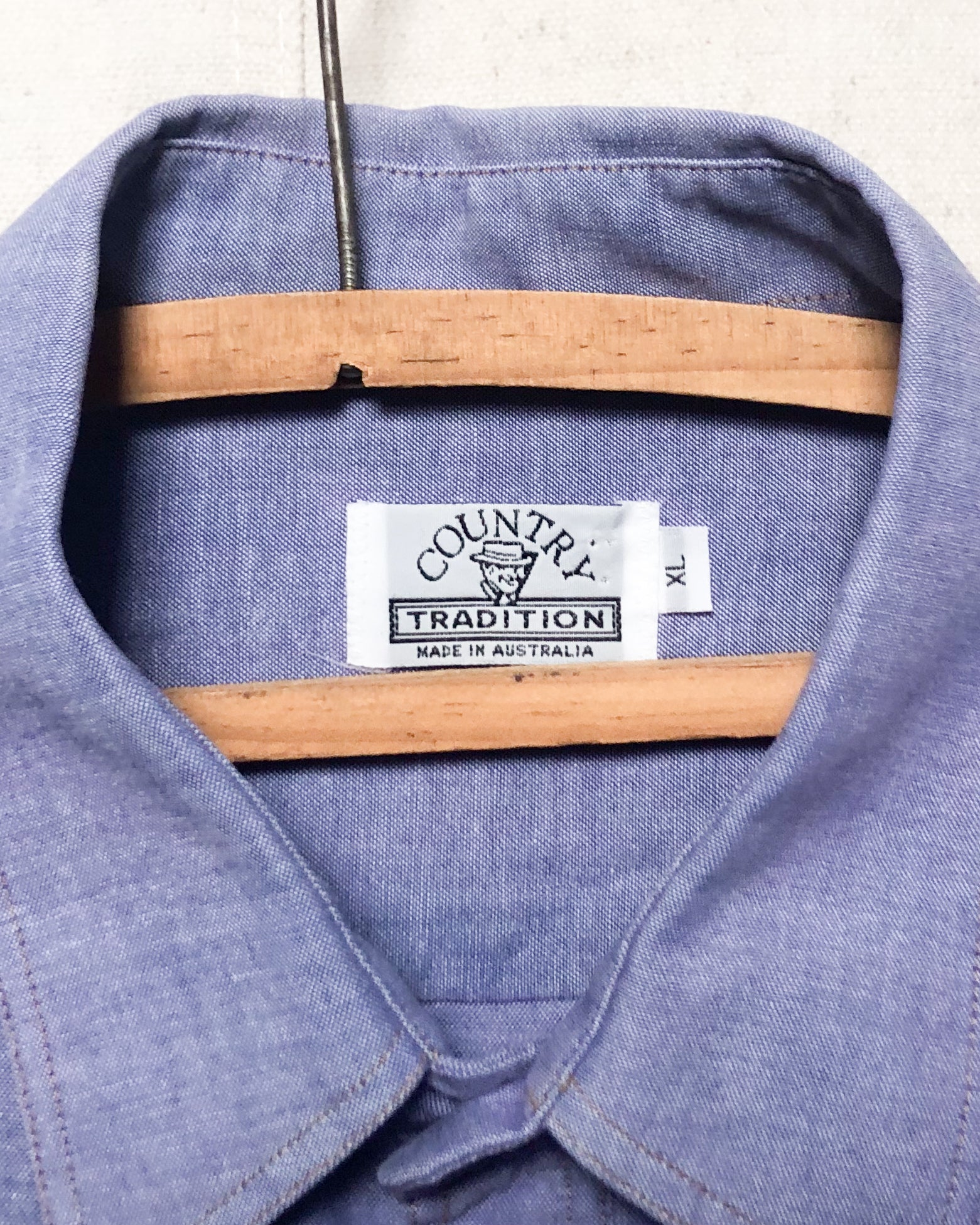 1990S Faded Purple Long Sleeve Shirt - XL