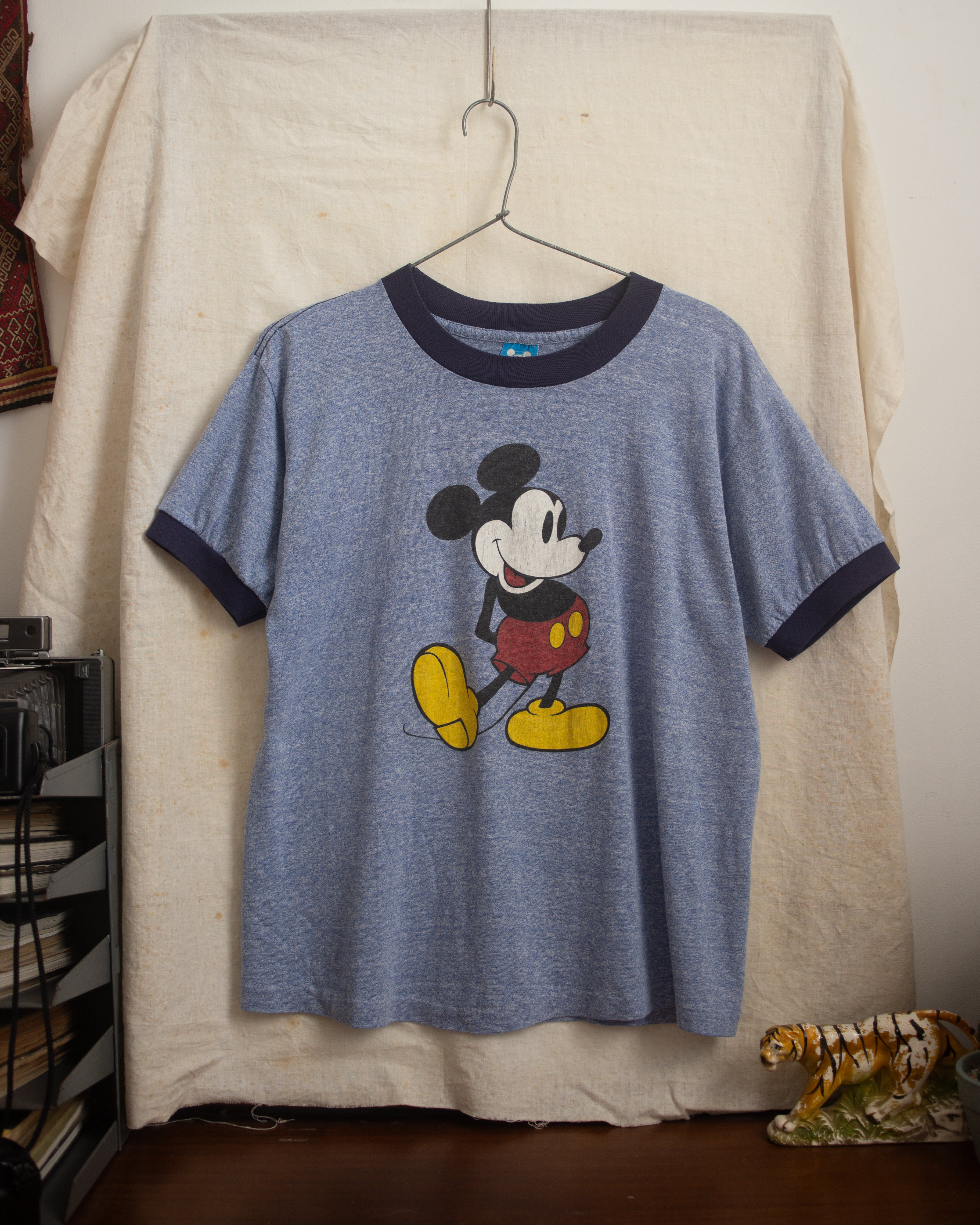 1980S Blue Mickey Mouse Ringer Tee I M
