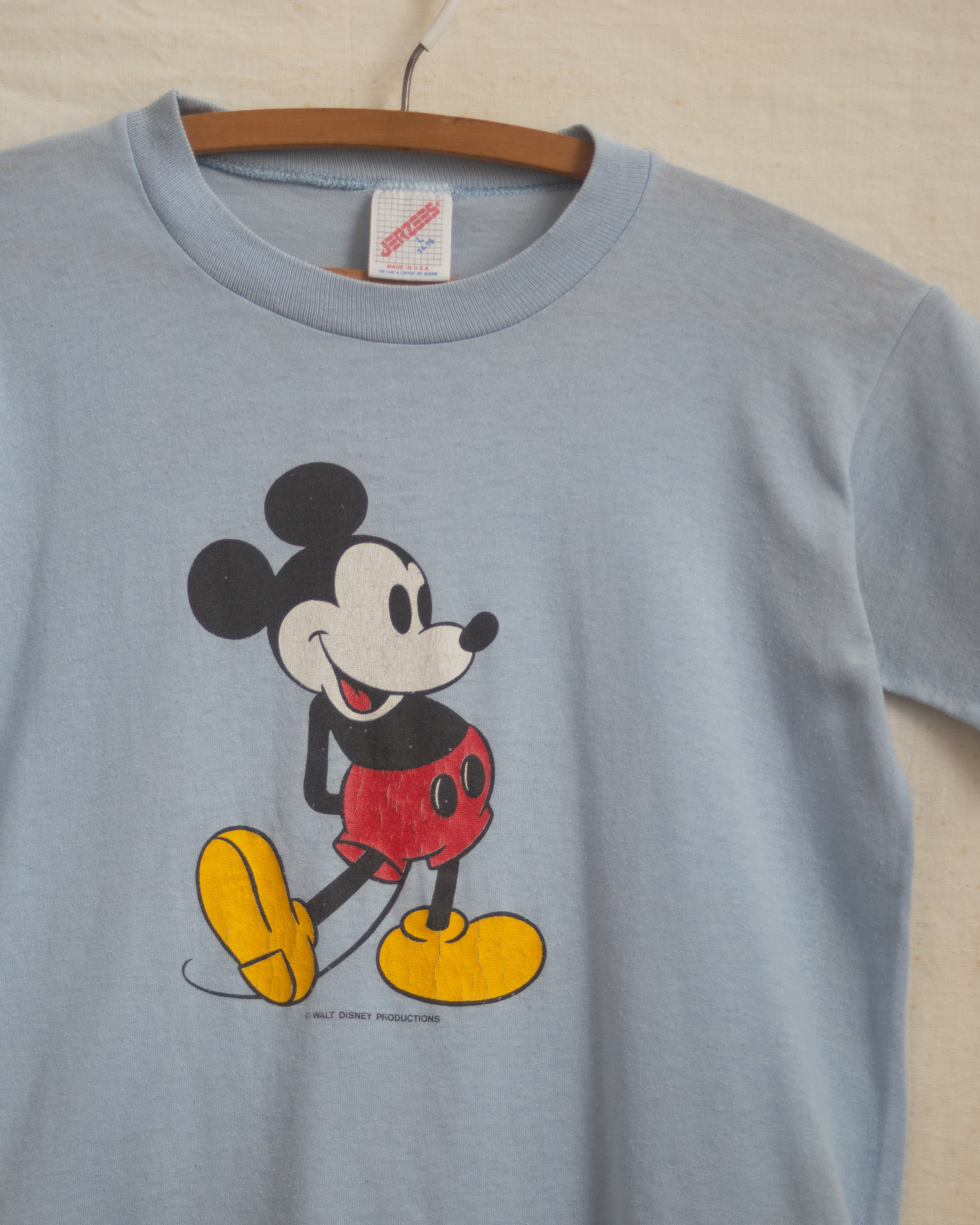 1980S Mickey Mouse Baby Tee I Youth L (14-16)