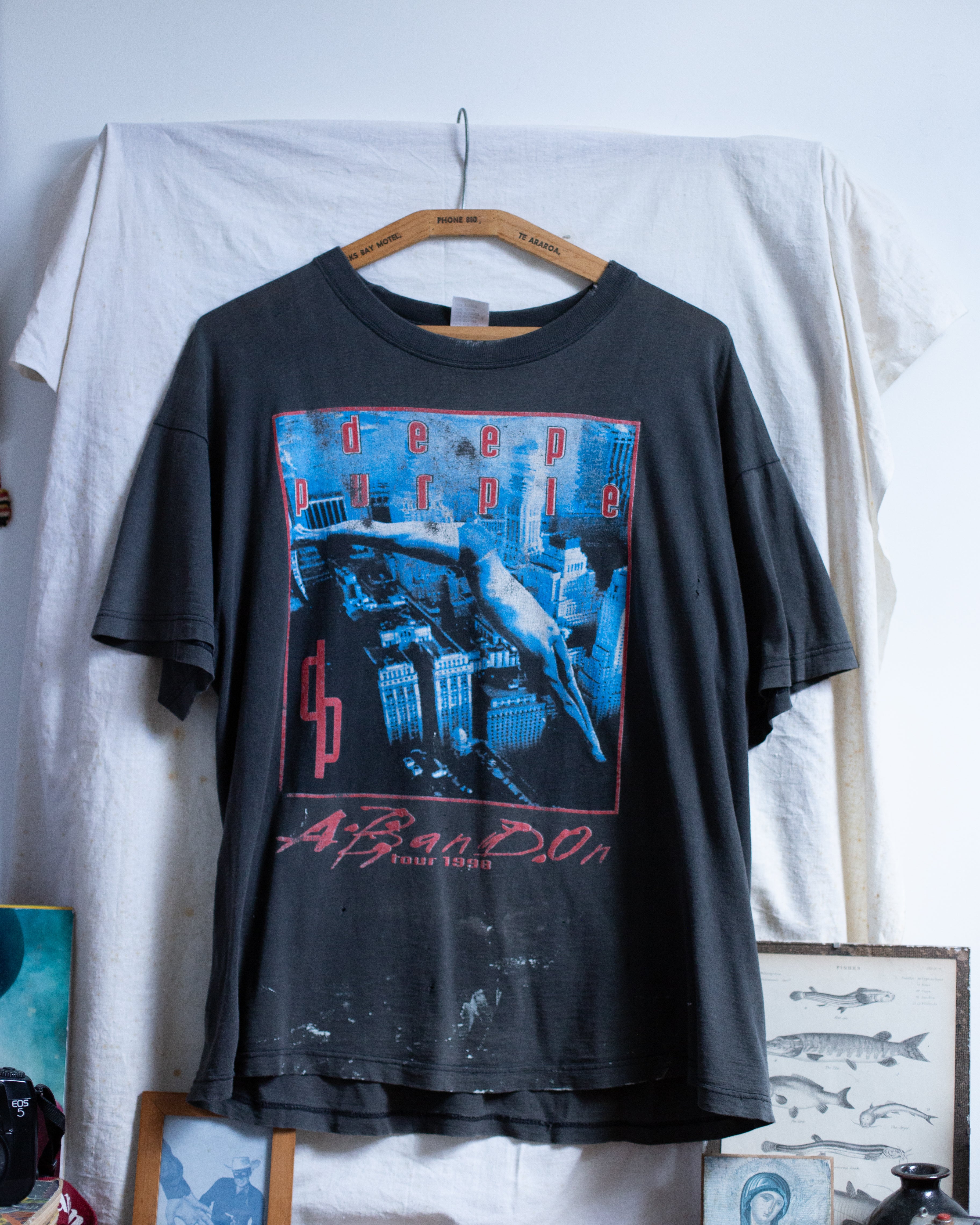 1998 Thrashed Deep purple tour tee