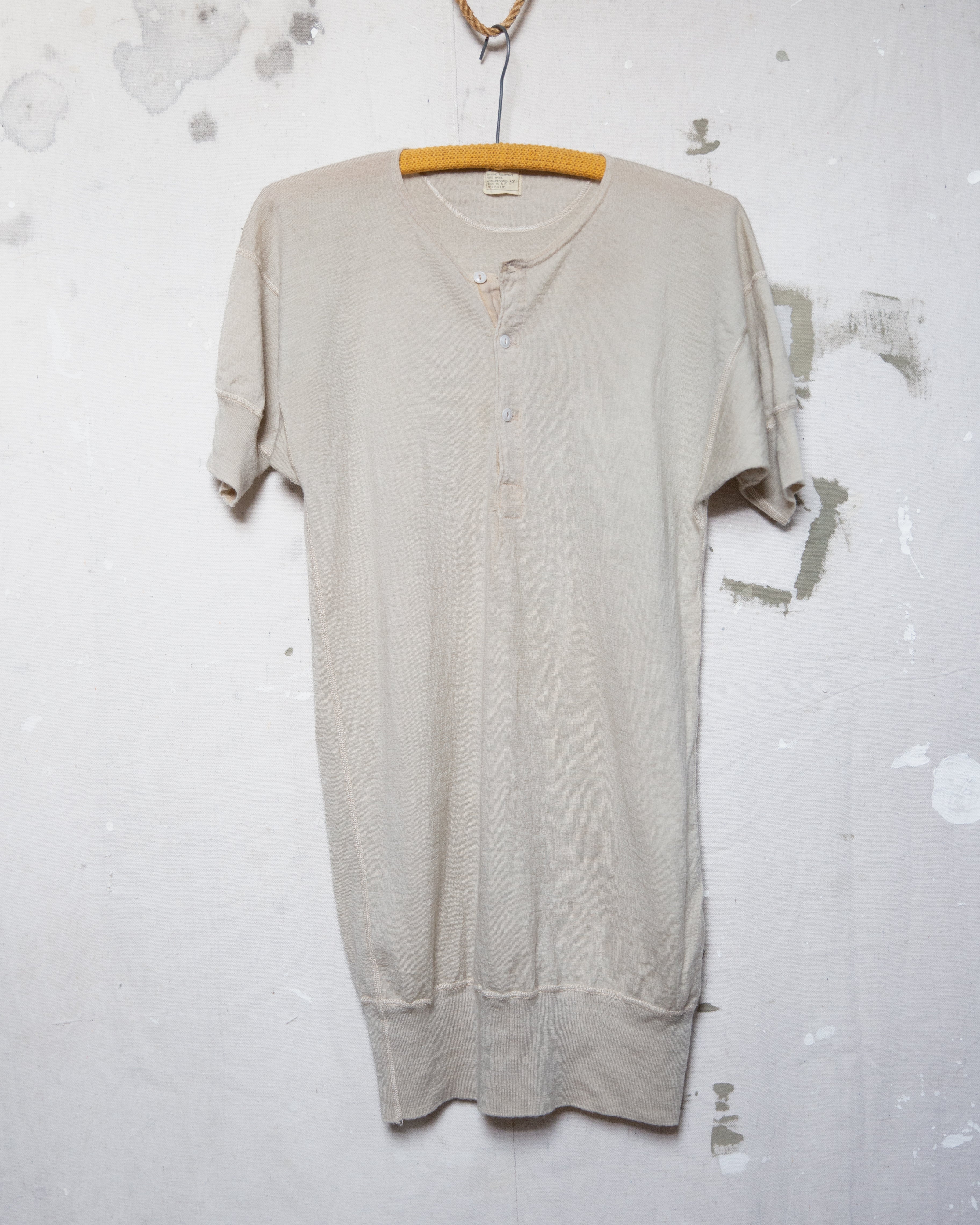 1950S Petone Wool Undershirt - M