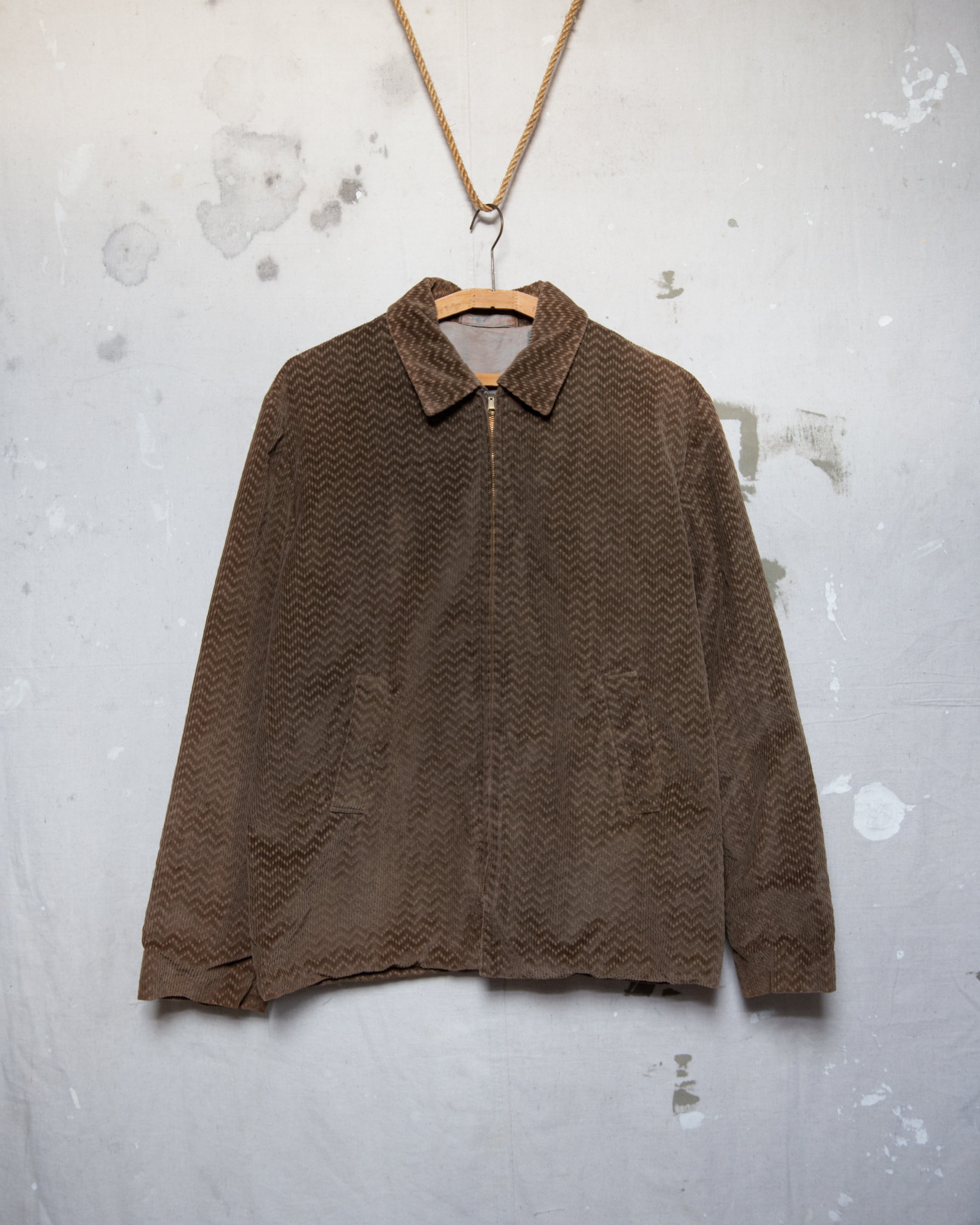 1950S Corduroy Zip Jacket- M/L