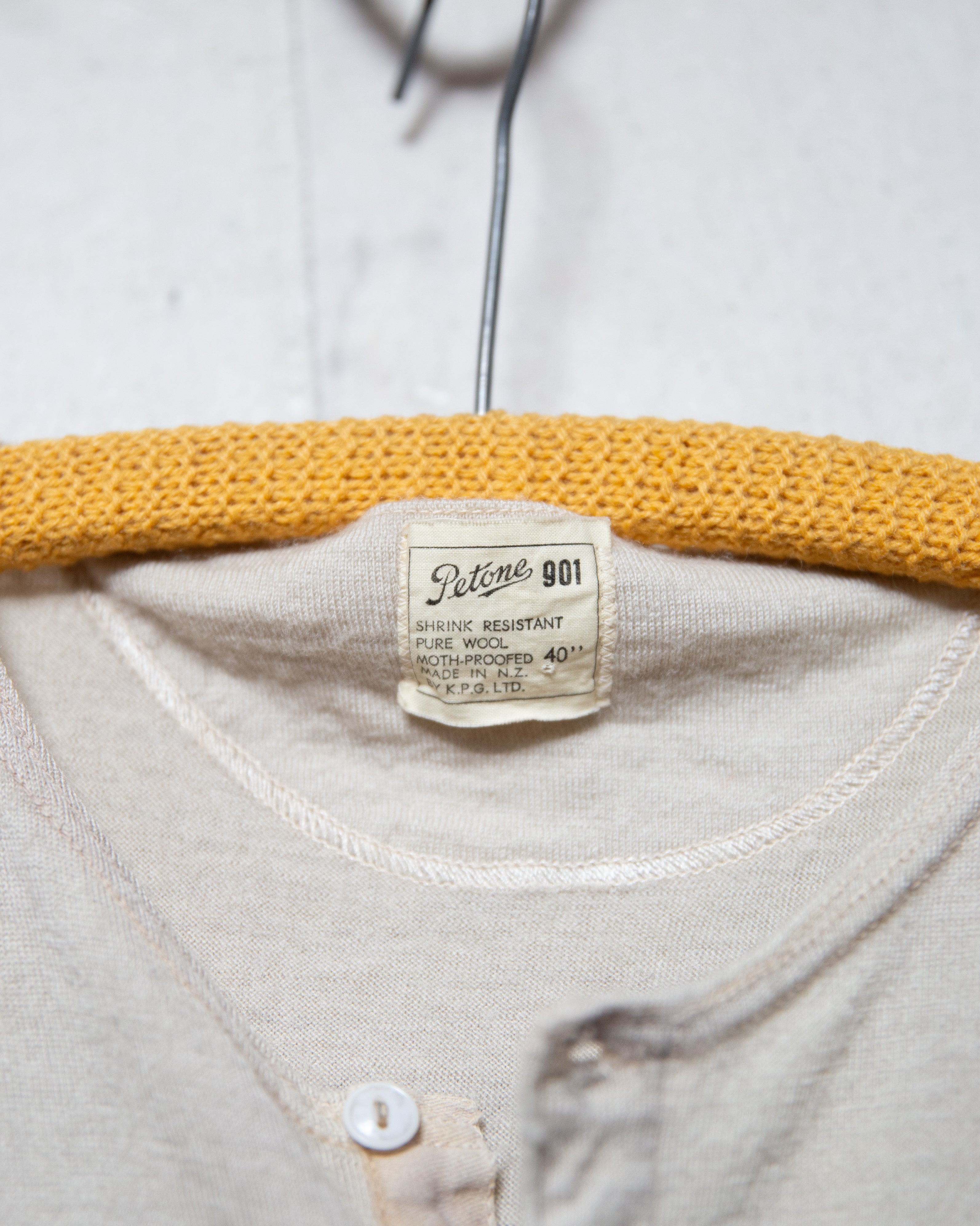 1950S Petone Wool Undershirt - M