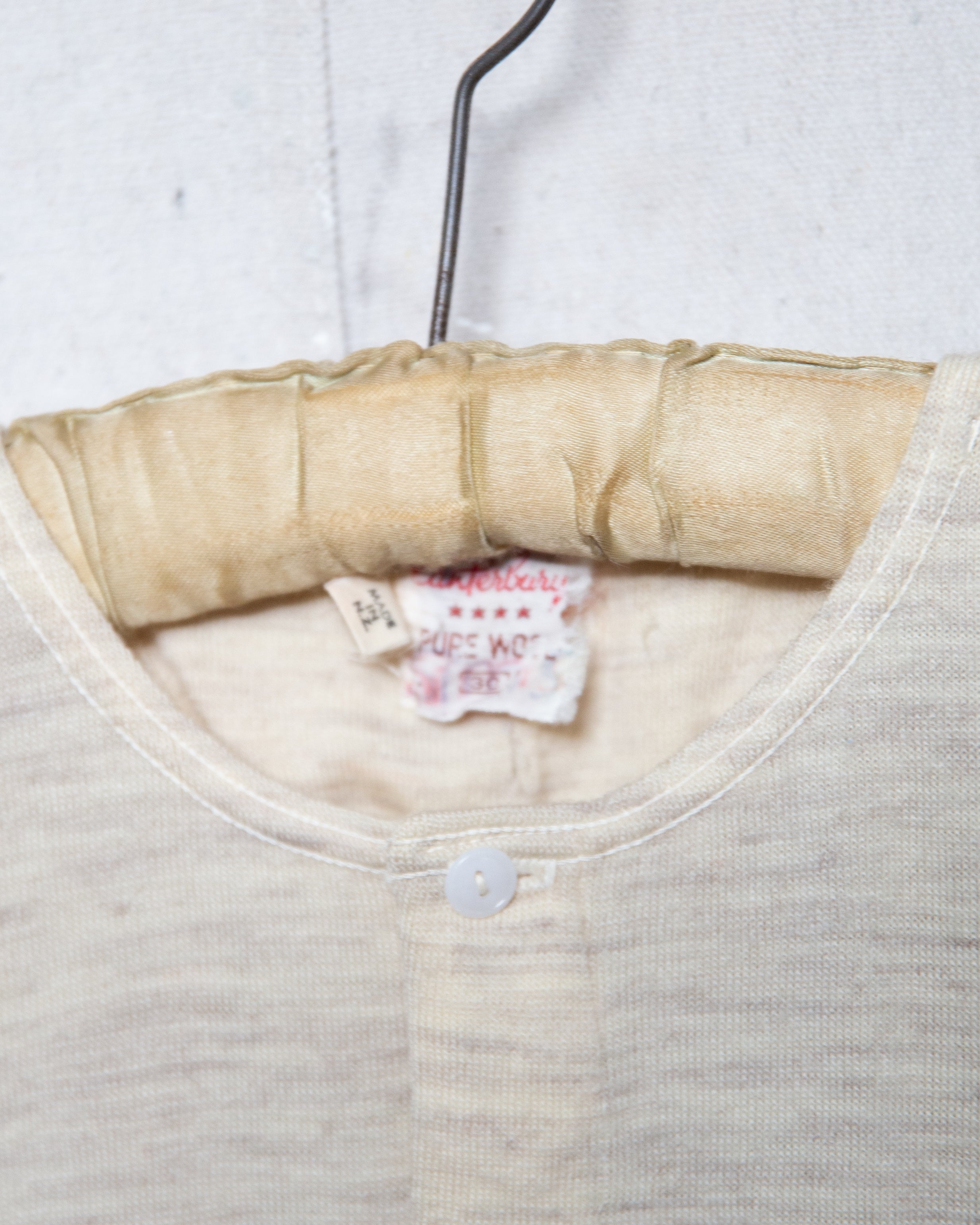Thrashed 1950S/60S Canterbury Wool Undershirt- S