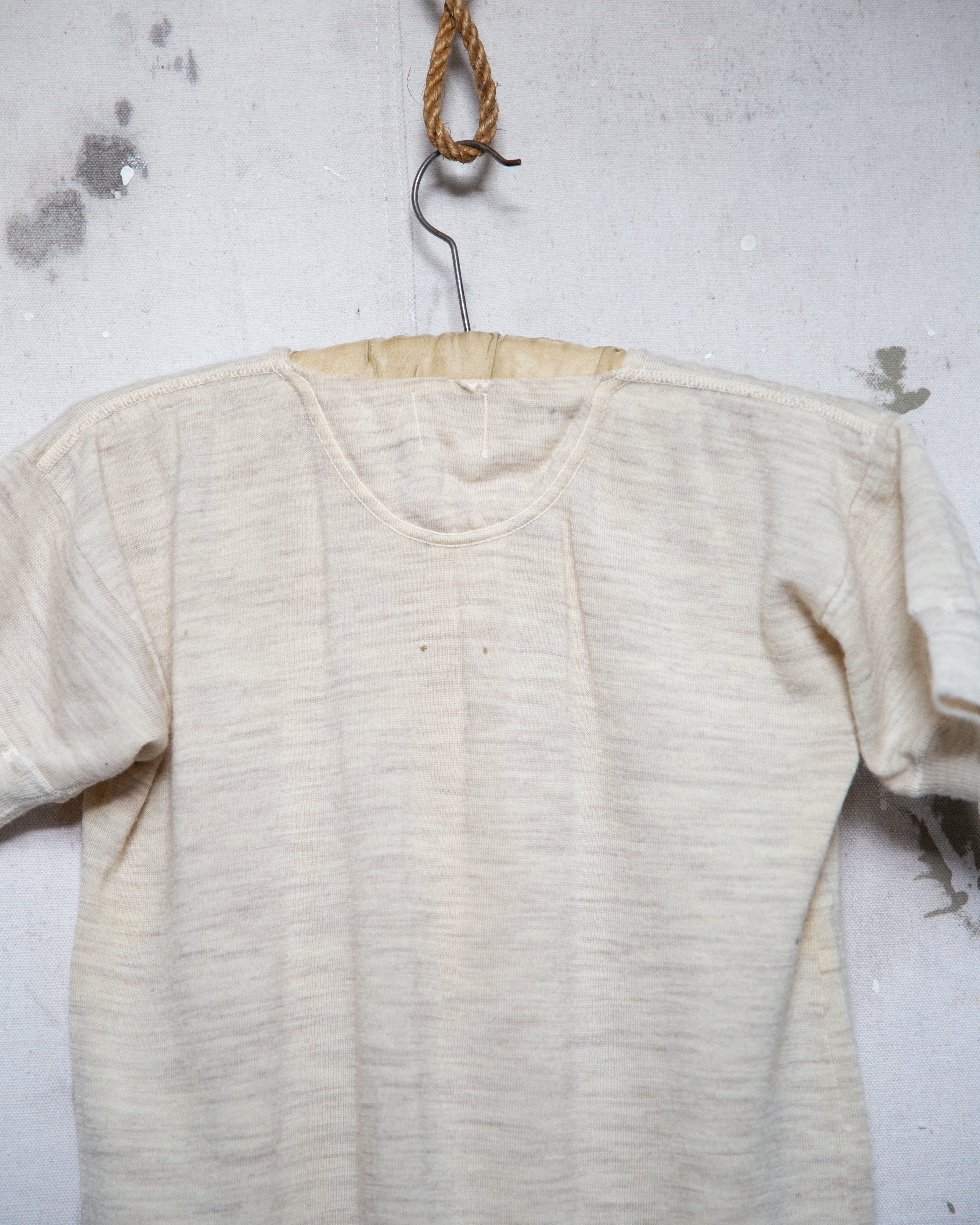 Thrashed 1950S/60S Canterbury Wool Undershirt- S