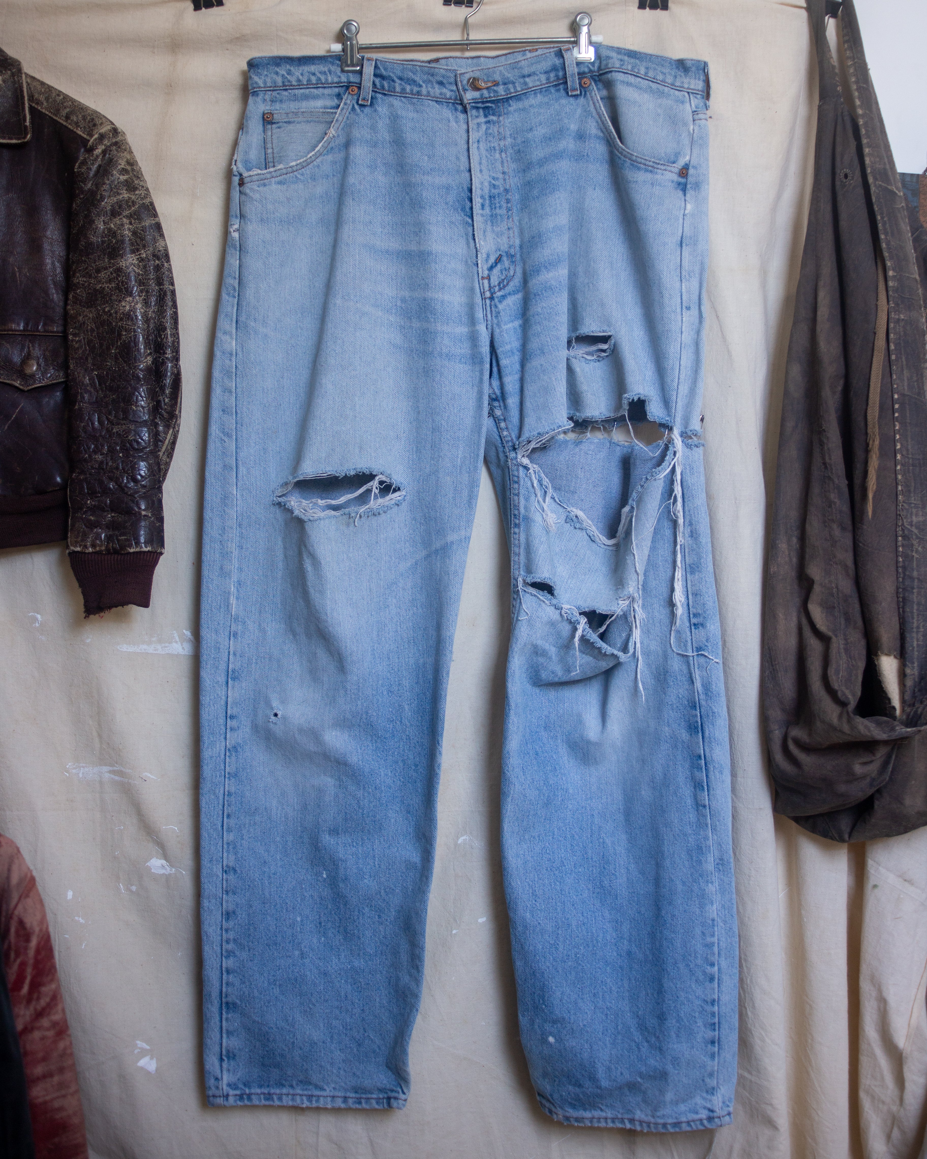 Thrashed Safety pin Levis