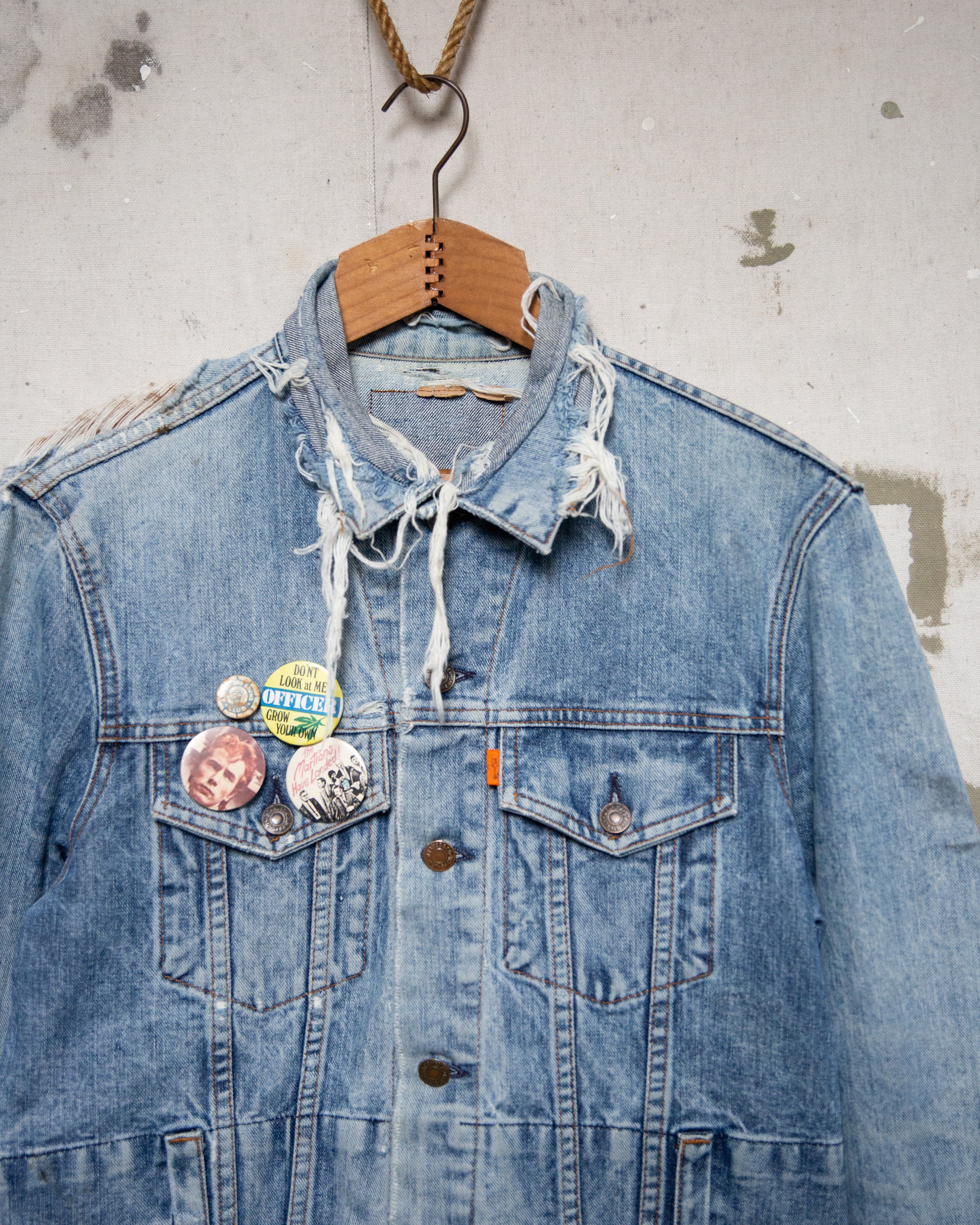 Thrashed And Pinned Levis Orange Tab Trucker - S/M