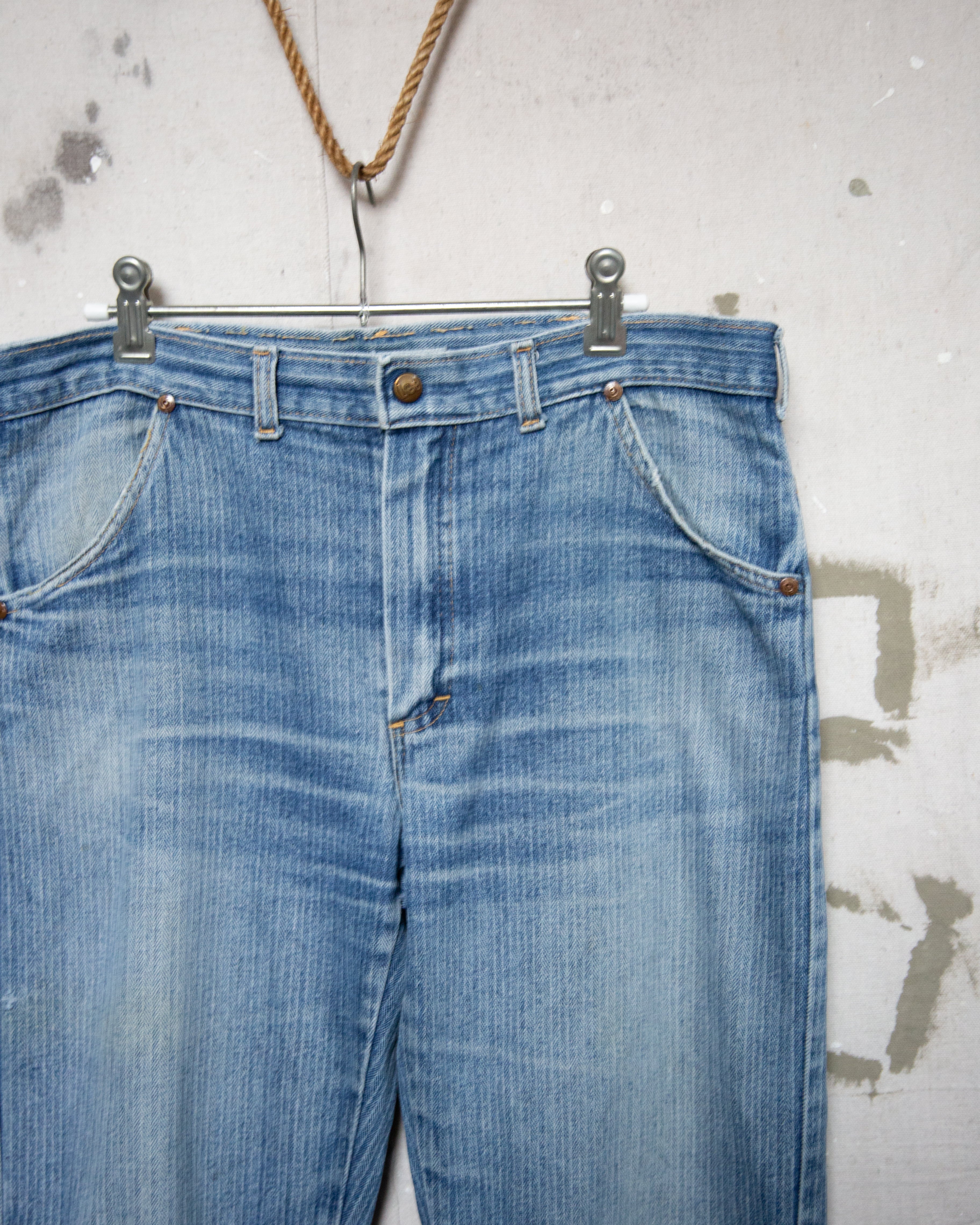 NZ Made Lee Herringbone Denim Jeans - 32