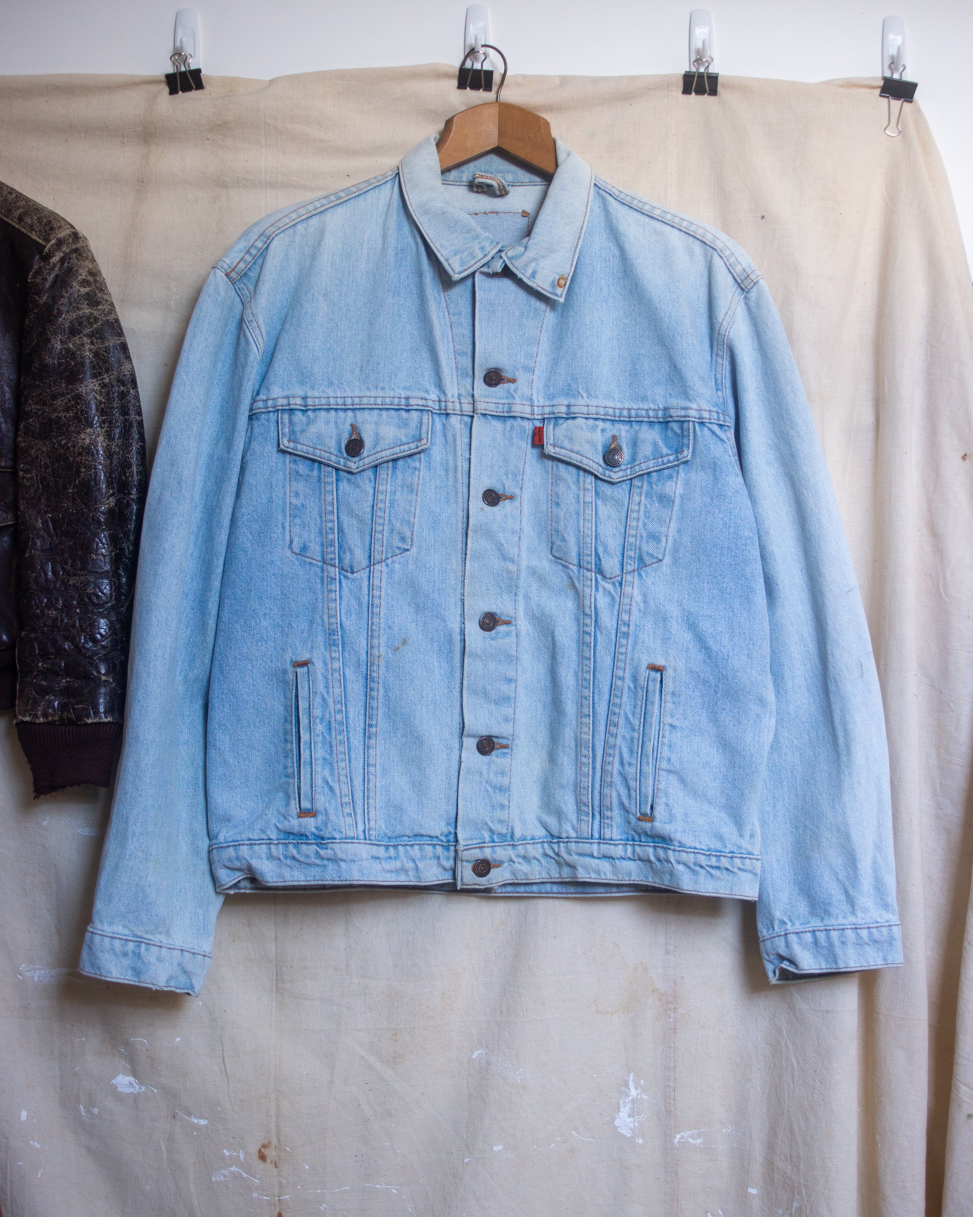 1990S NZ Made Levis Orange Tab Denim Jacket Size 38M