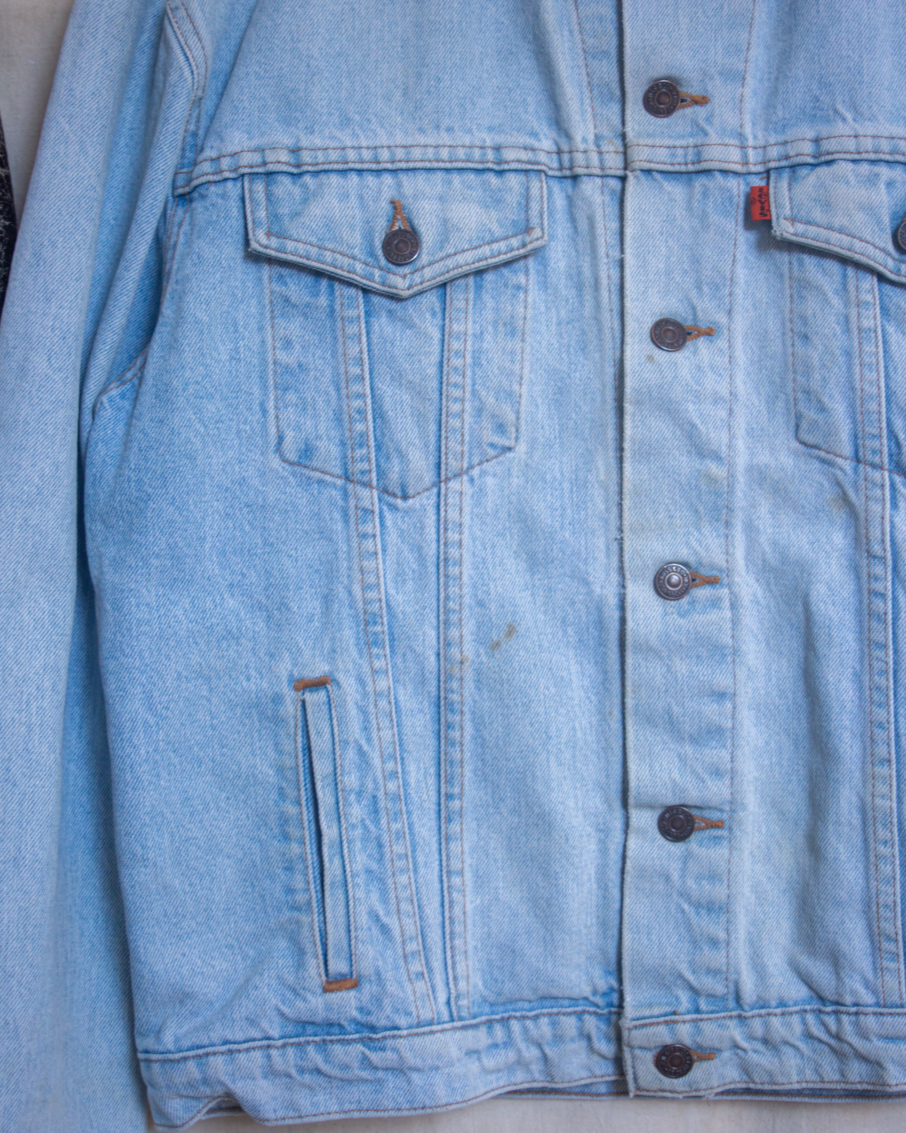 1990S NZ Made Levis Orange Tab Denim Jacket Size 38M